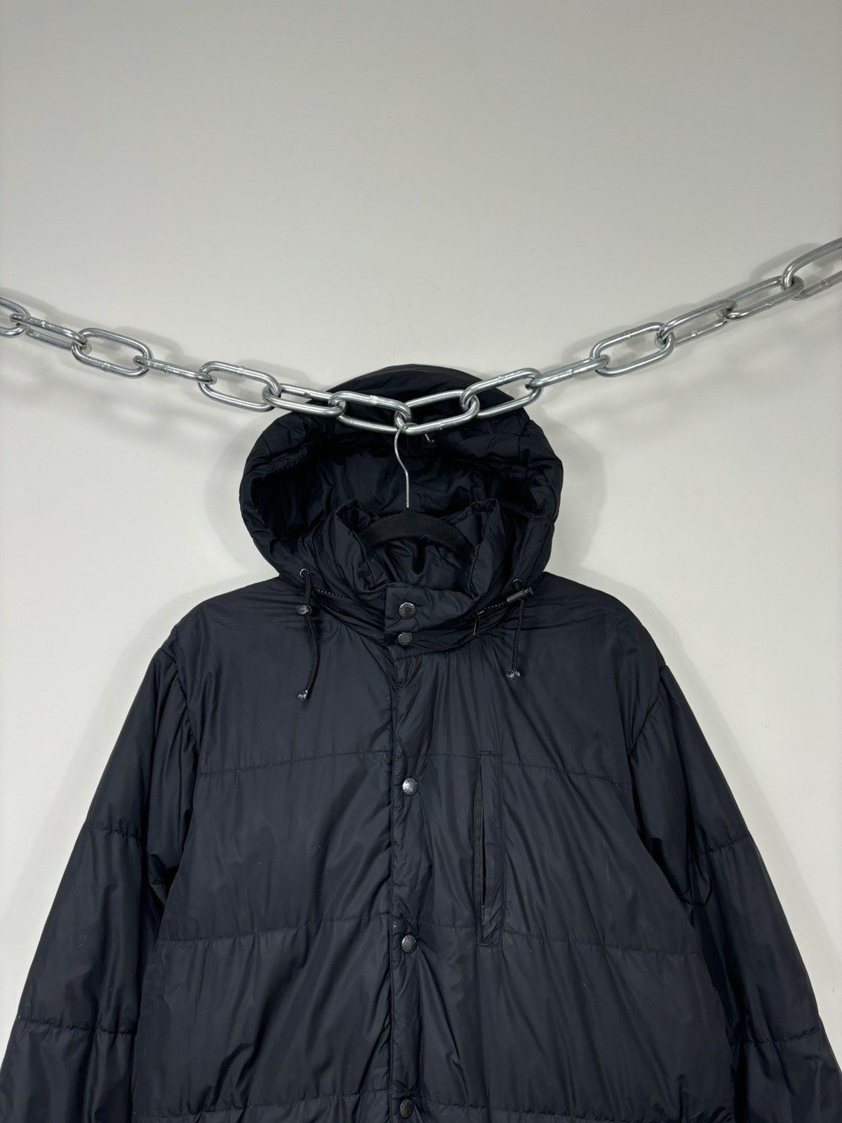 Aspesi Alberto Aspesi Men’s Black Luxury Hooded Puffer Down Jacket Size US S / EU 44-46 / 1 - 4 Thumbnail