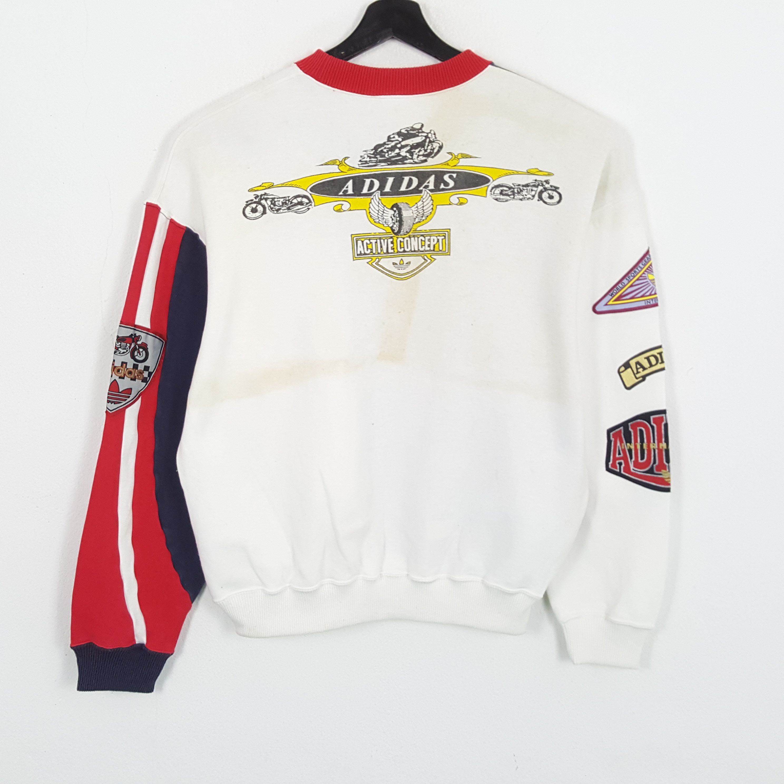 Adidas × Vintage ADIDAS Racing Style Rare Design Vintage Sweatshirt Size US M / EU 48-50 / 2 - 3 Thumbnail