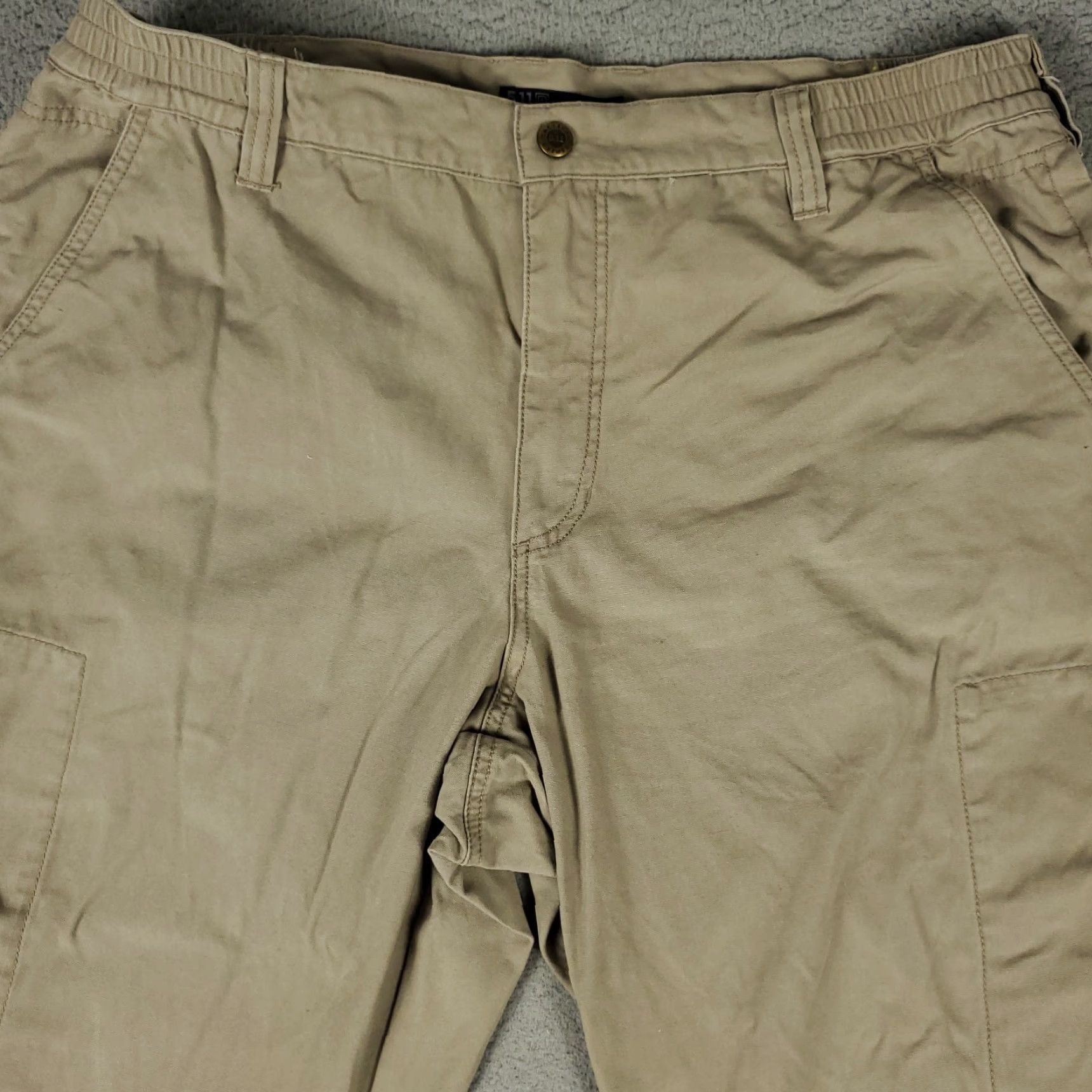 Vintage 5.11 Tactical Pants Mens 36x36 Beige Cargo Pocket Straight Regular 5.11 Taclite Pro Vintage No N/A Size US 36 / EU 52 - 2 Thumbnail