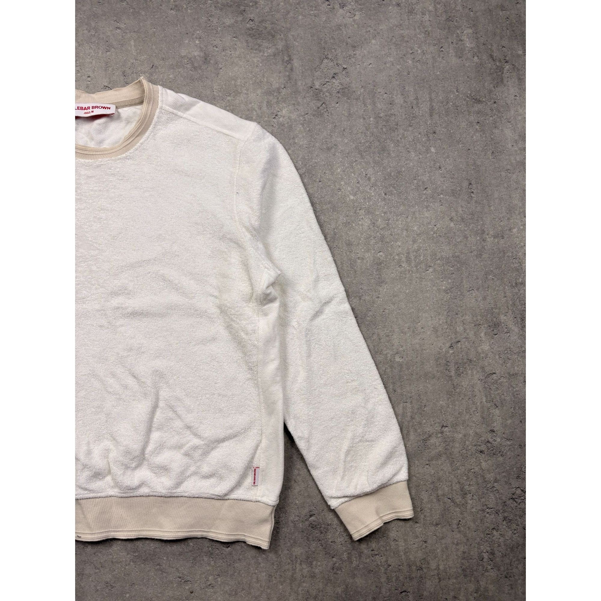 Orlebar Brown ORLEBAR BROWN Cream Terry Cloth Sweatshirt Size M Made in Po Size US M / EU 48-50 / 2 - 2 Thumbnail