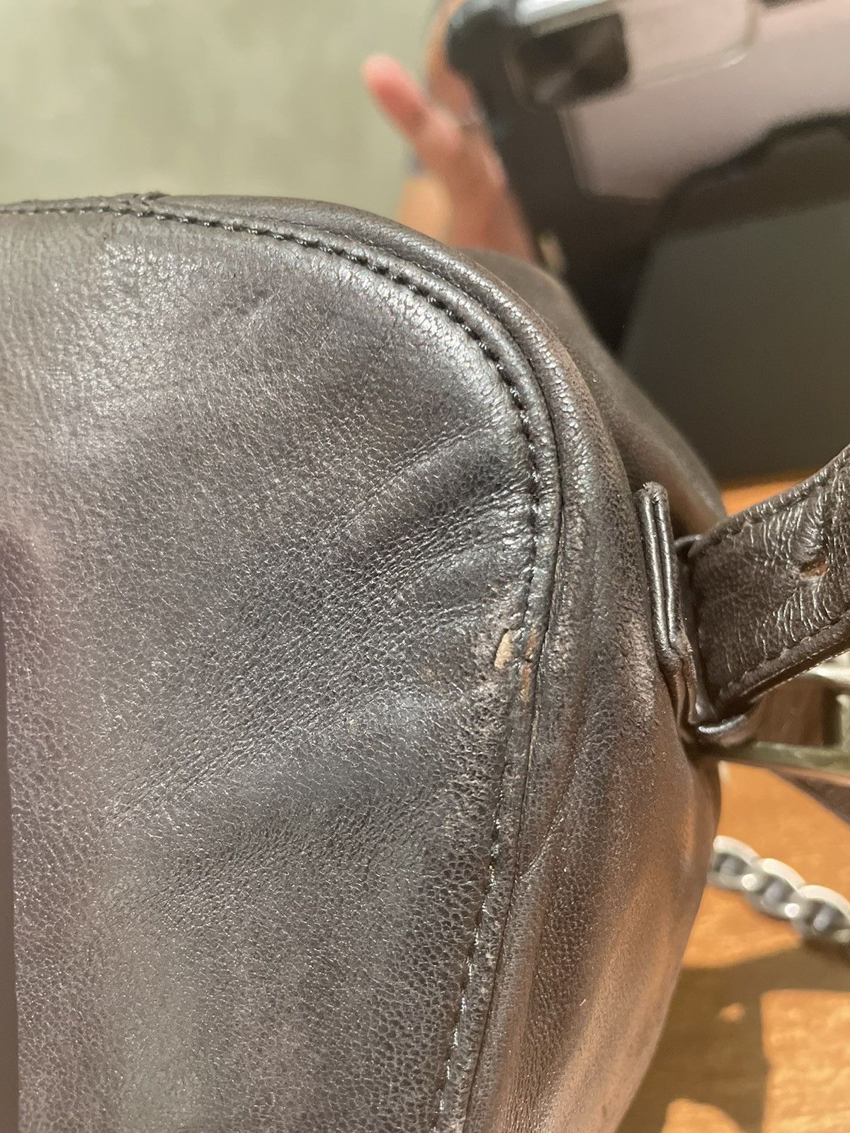 Prada × Vintage Prada Backpack Leather in Chain Strap Size ONE SIZE - 21 Thumbnail