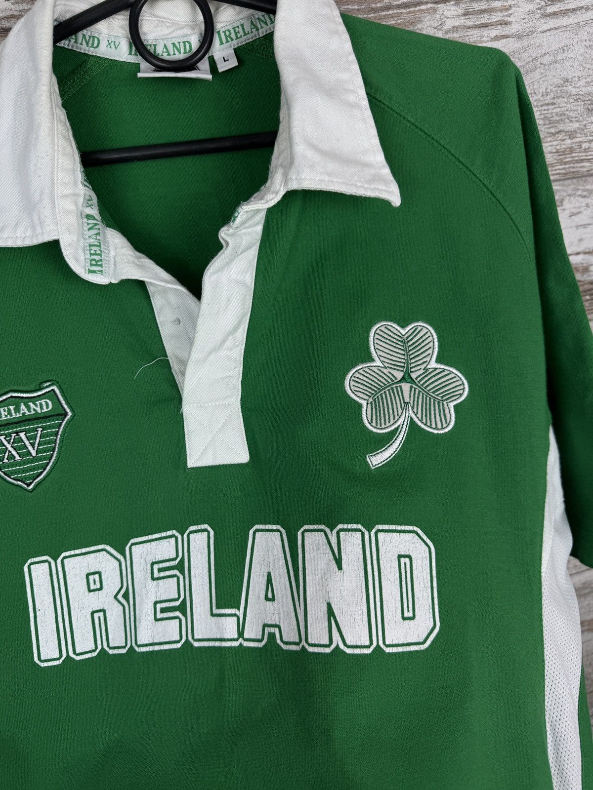 Vintage Mens Vintage Ireland Rugby polos T-shirt tee Size US L / EU 52-54 / 3 - 7 Thumbnail