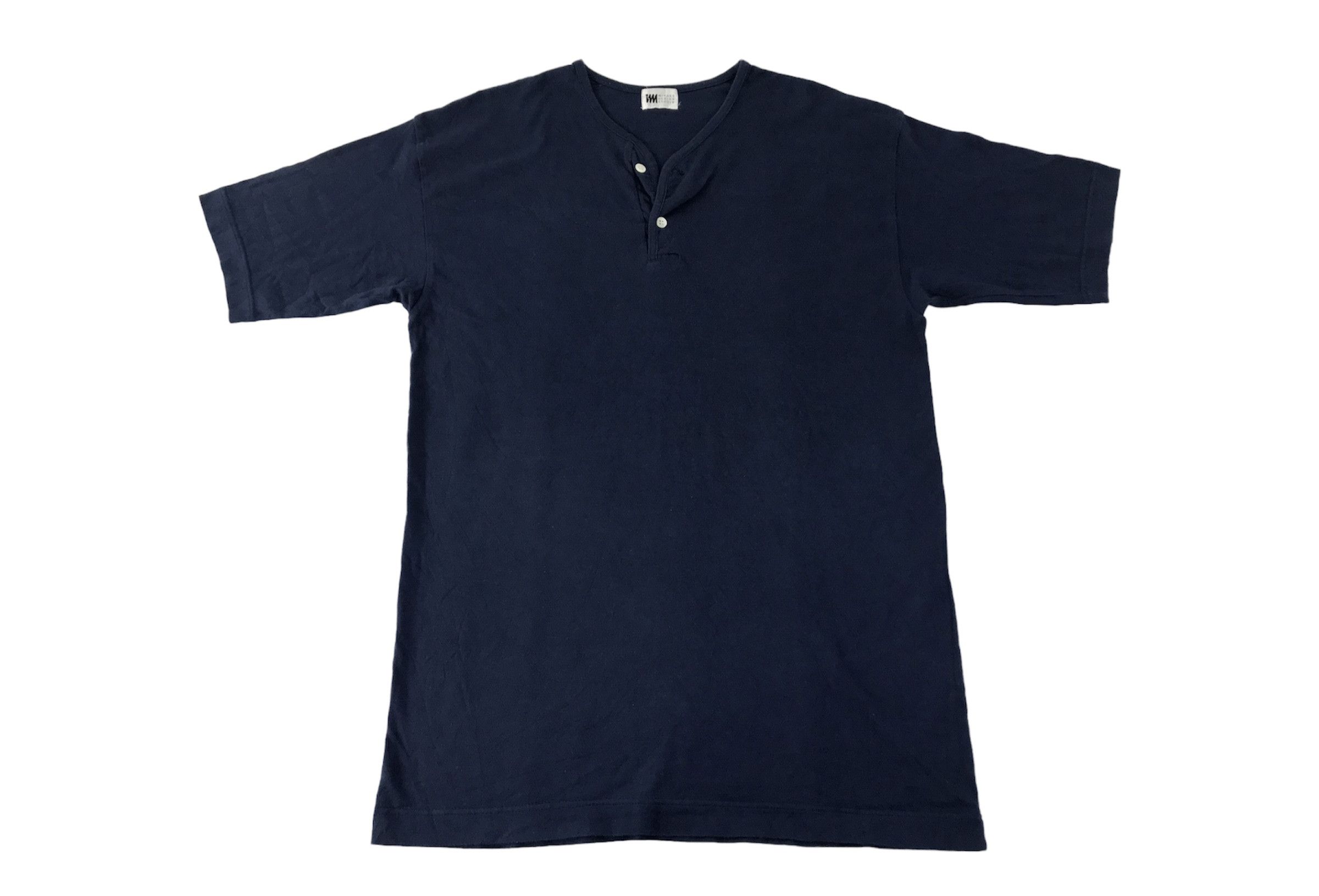Issey Miyake 90s Issey Miyake Studio Henley Neck Minimalist Tee Size US M / EU 48-50 / 2 - 1 Thumbnail
