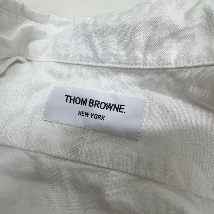 Thom Browne Thom Browne Classic Oxford Long Sleeve Shirt -2507 Size US L / EU 52-54 / 3 - 2 Thumbnail
