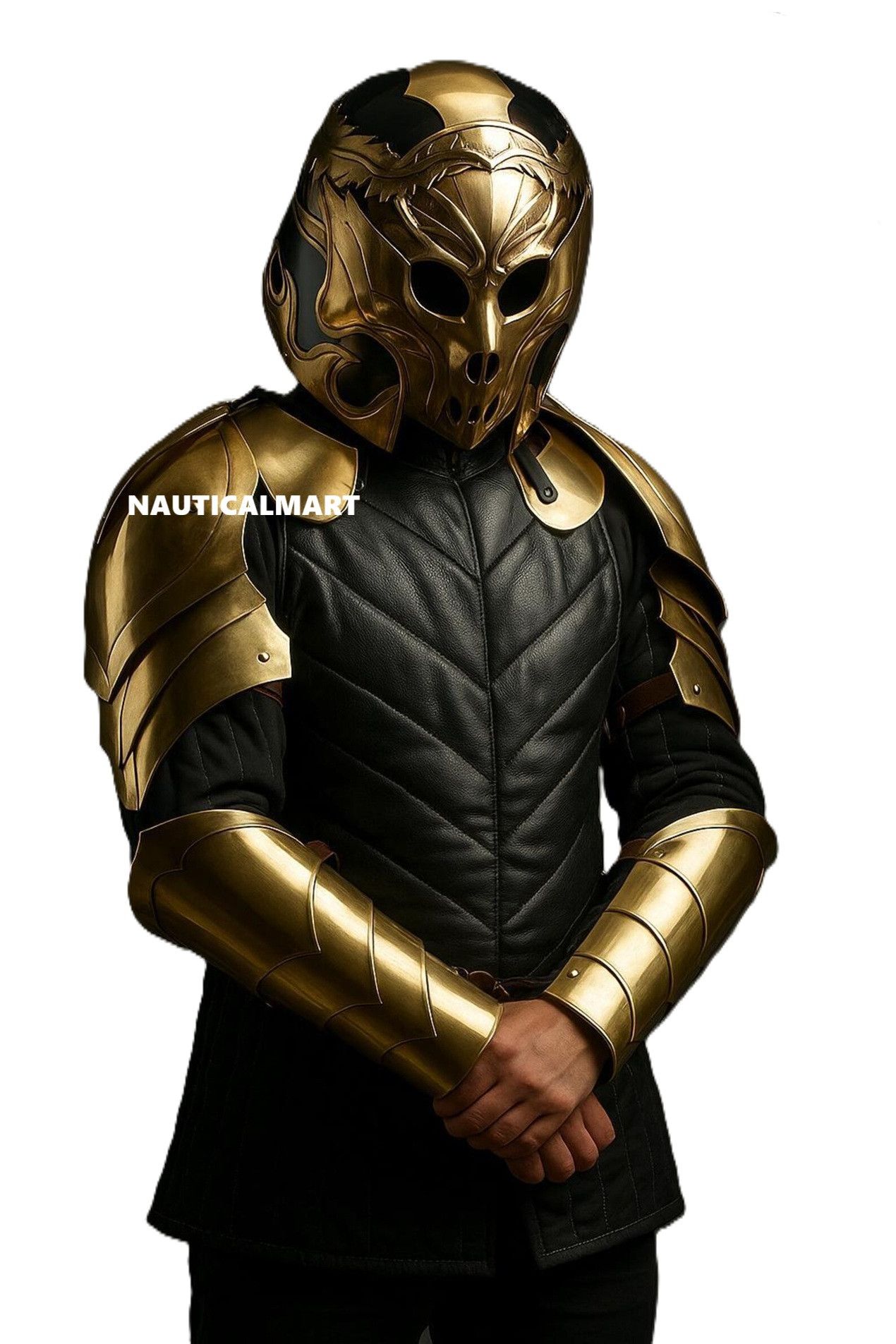 Other Medieval Knight Steel Fantasy Skull Helmet Size ONE SIZE - 4 Thumbnail