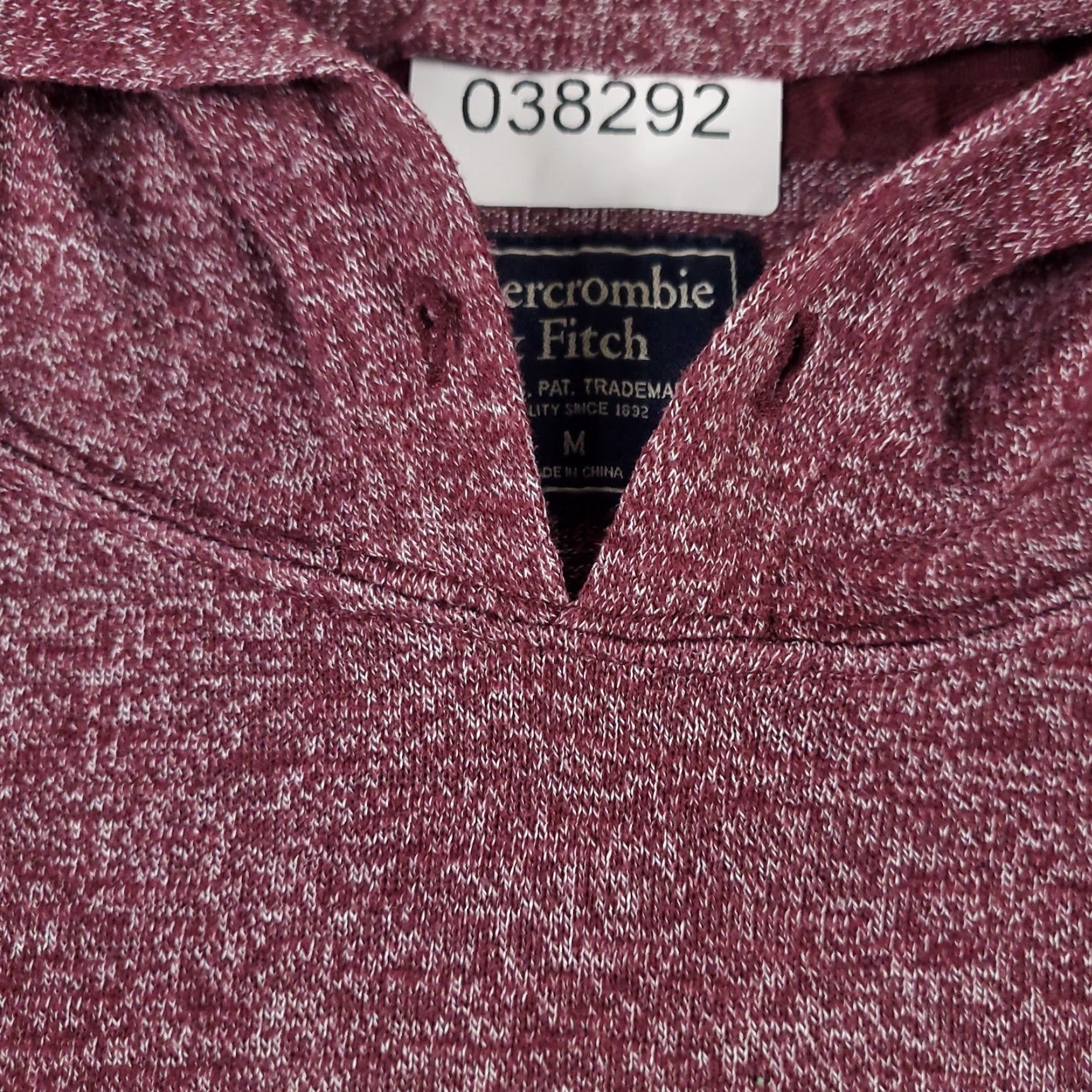 Abercrombie & Fitch Abercrombie & Fitch Red Hoodie Mens Medium Pullover Sweatshirt Casual Knit Mock Neck Size US M / EU 48-50 / 2 - 6 Thumbnail