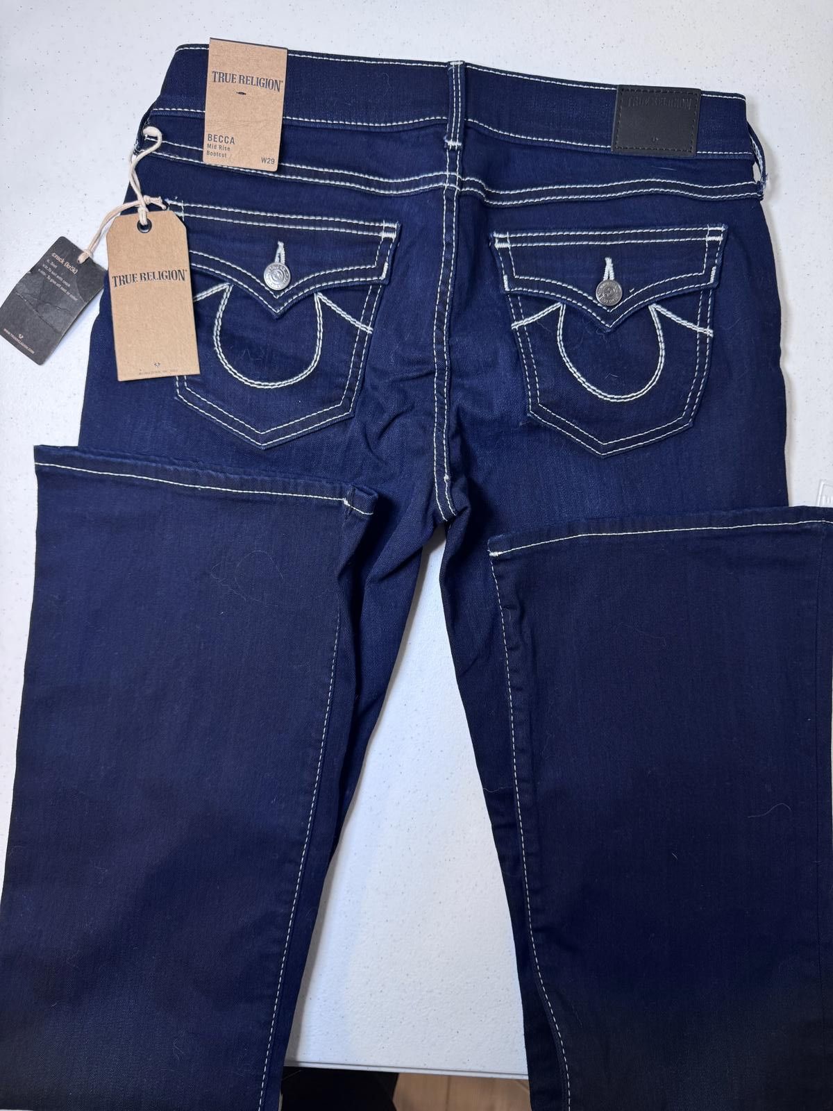 True Religion True Religion Women's Becca Mid-Rise Jeans - W29 Size 29" - 5 Thumbnail