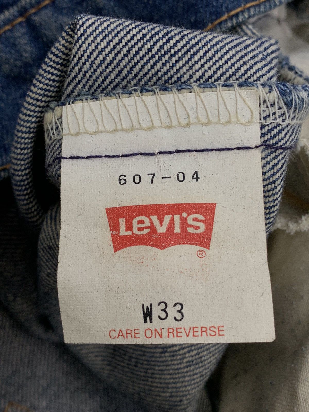 Vintage Levis 607 Orange Tab Mud Wash Distressed (AE10)