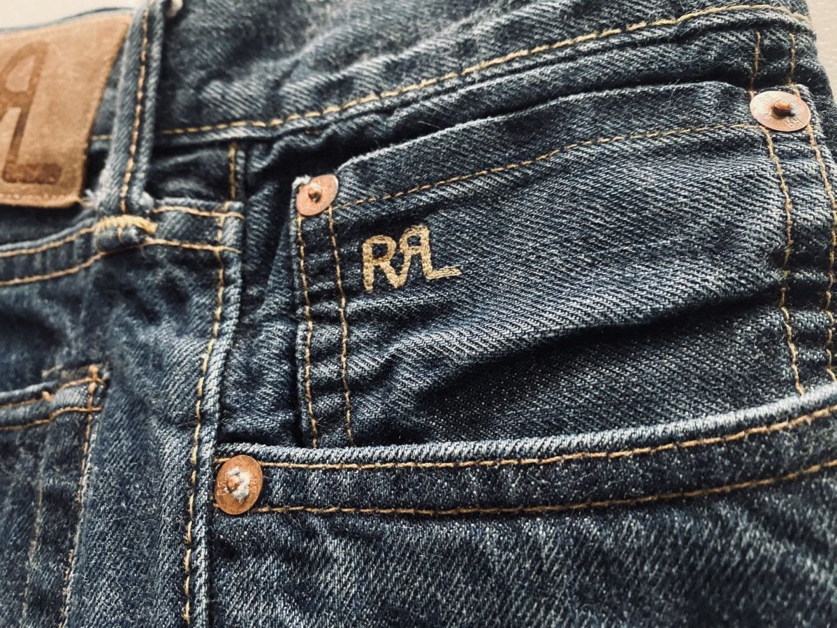 RRL Ralph Lauren RRL Slim Fit American Selvedge Still Water Wash 2 Jeans 32 Size US 32 / EU 48 - 7 Thumbnail