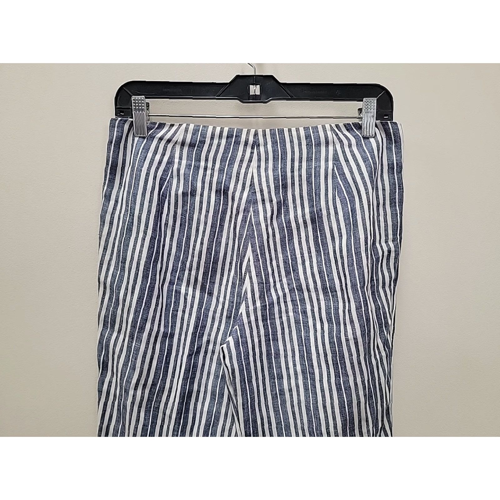 Tory Burch Tory Burch Pants Wide-Leg Linen Nautical Multicolor 100% Linen Sz 4 Womens Pockets Inseam 29.5 in Dress Pants Holiday/Nautical Theme Size 27" / US 4 / IT 40 - 7 Thumbnail