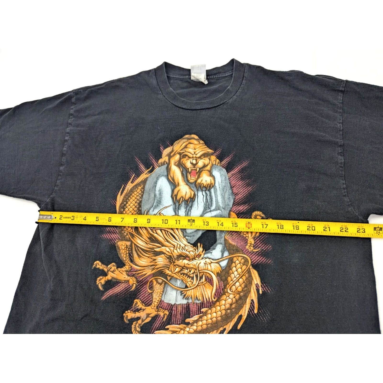 Vintage VINTAGE Freeze Panther Skull Dragon Crew Neck Shirt Men 2XL Black Graphic Print Short Sleeve Logo Size US XXL / EU 58 / 5 - 5 Thumbnail