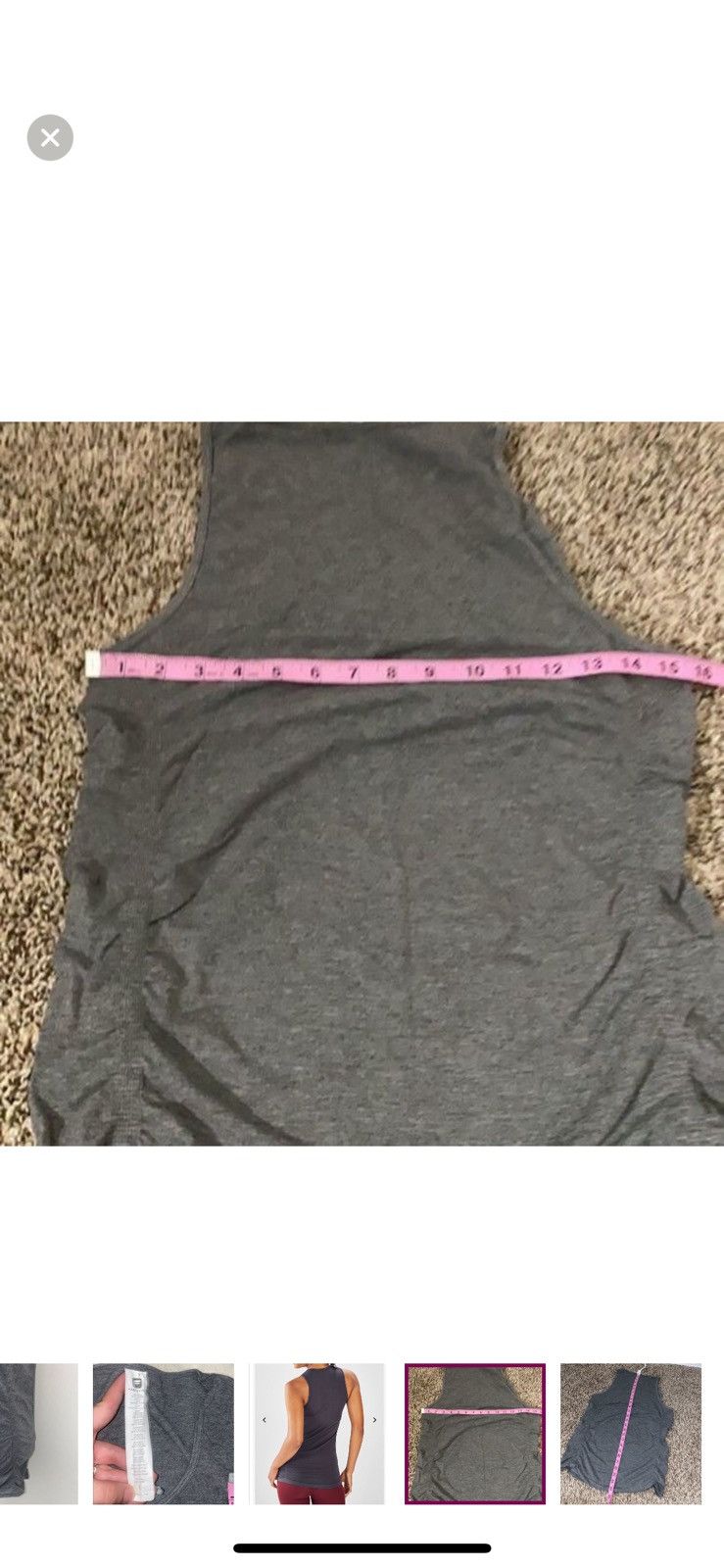 Fabletics Fabletics large Kathie seamless ruched tank top Size L / US 10 / IT 46 - 2 Thumbnail
