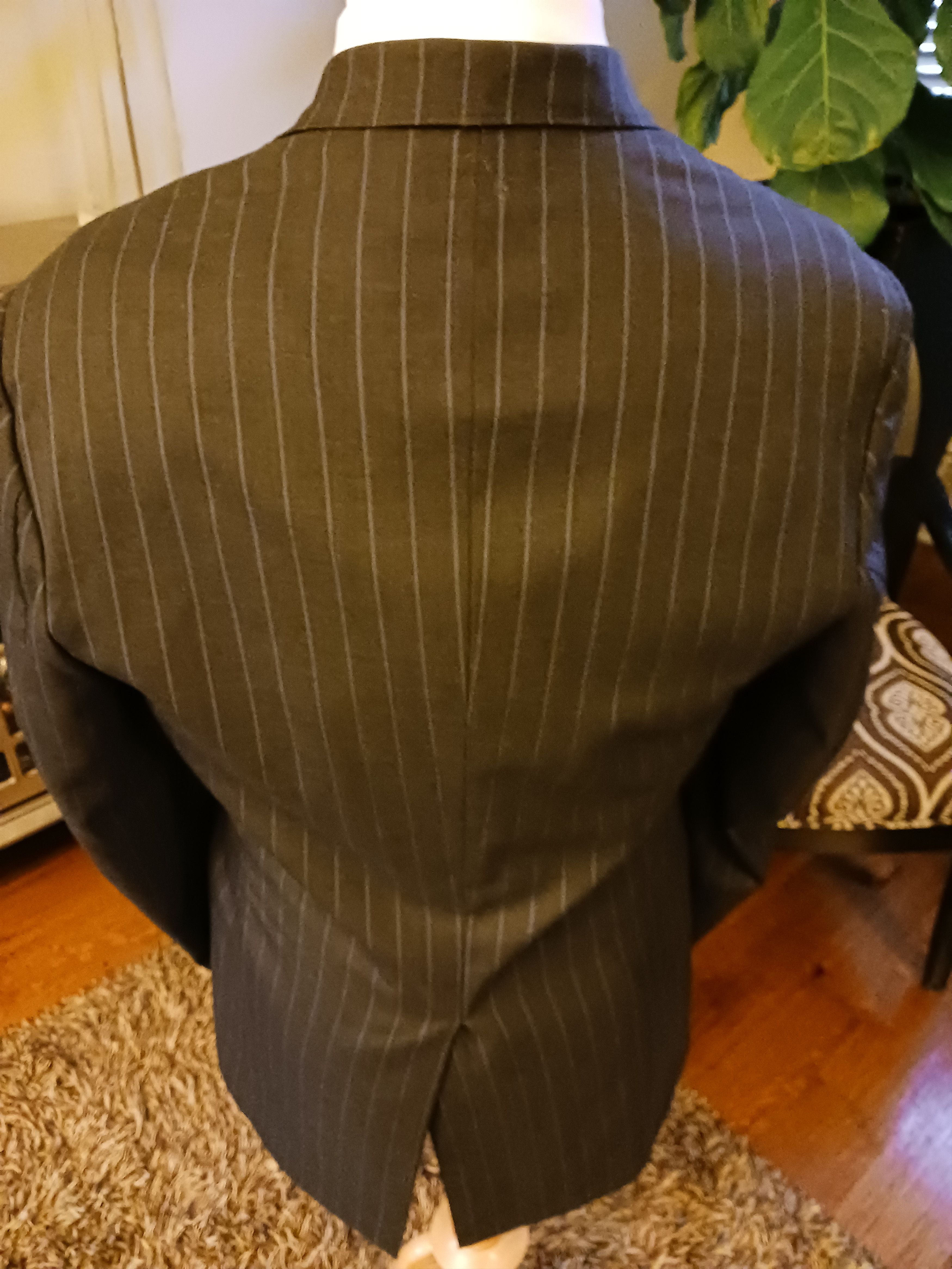 Vintage Vintage Custom Made 100% Wool Suit Jacket Size 42L - 2 Thumbnail