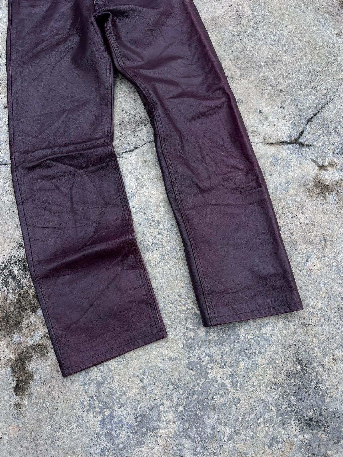 Tornado Mart 2000s Tornado Mart Cowhide Leather Pants Size US 28 / EU 44 - 2 Thumbnail