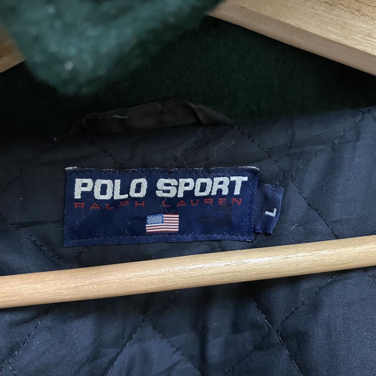 Polo Ralph Lauren VTG 90’s Polo Sport Hybrid Leather Patina Sleeve Jacket Size US L / EU 52-54 / 3 - 23 Thumbnail
