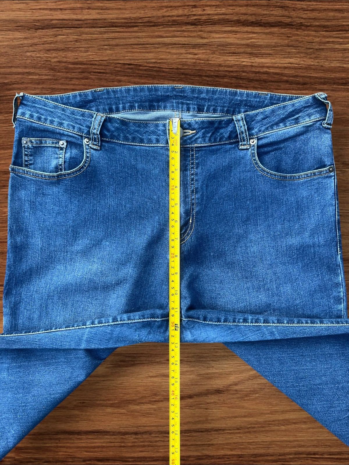 Japanese Brand Vintage Y2K Japanese Brand Blue Washed Mid Rise Flare Jeans Size US 36 / EU 52 - 13 Thumbnail