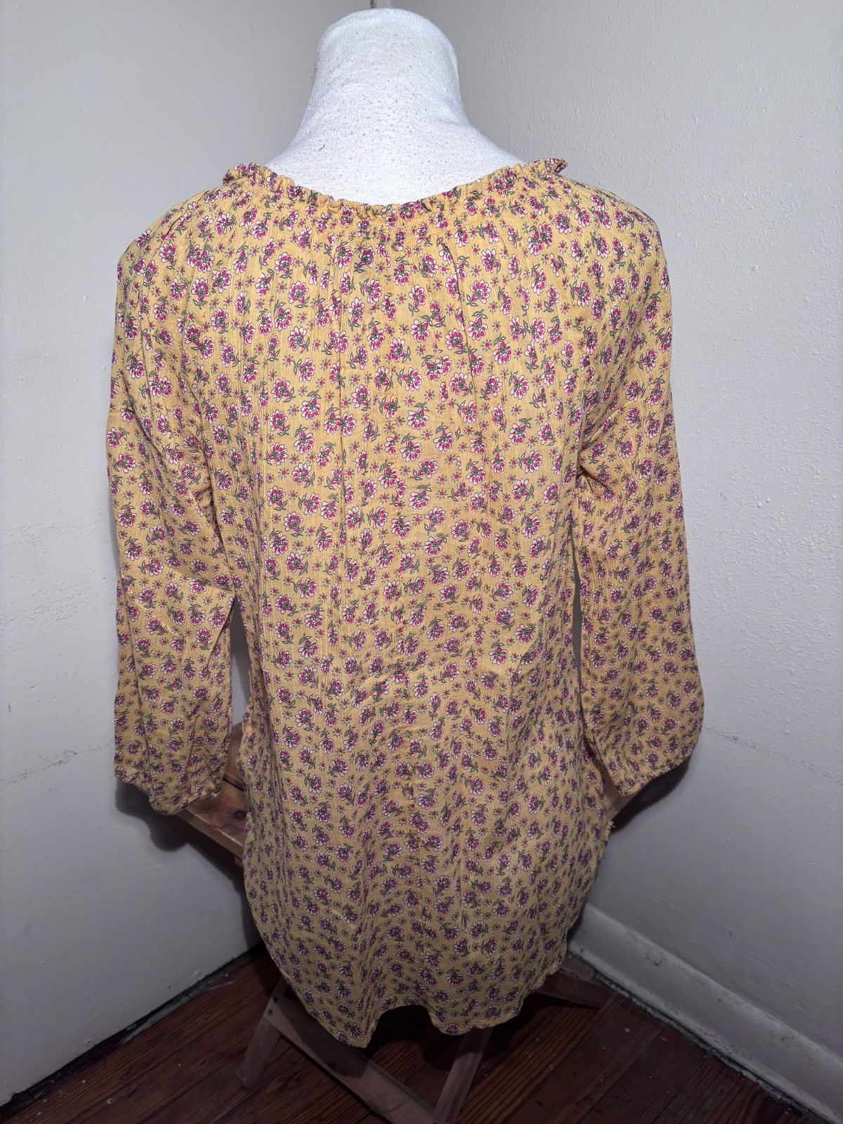 Other Chaps Floral Peasant Blouse Size S / US 4 / IT 40 - 5 Thumbnail