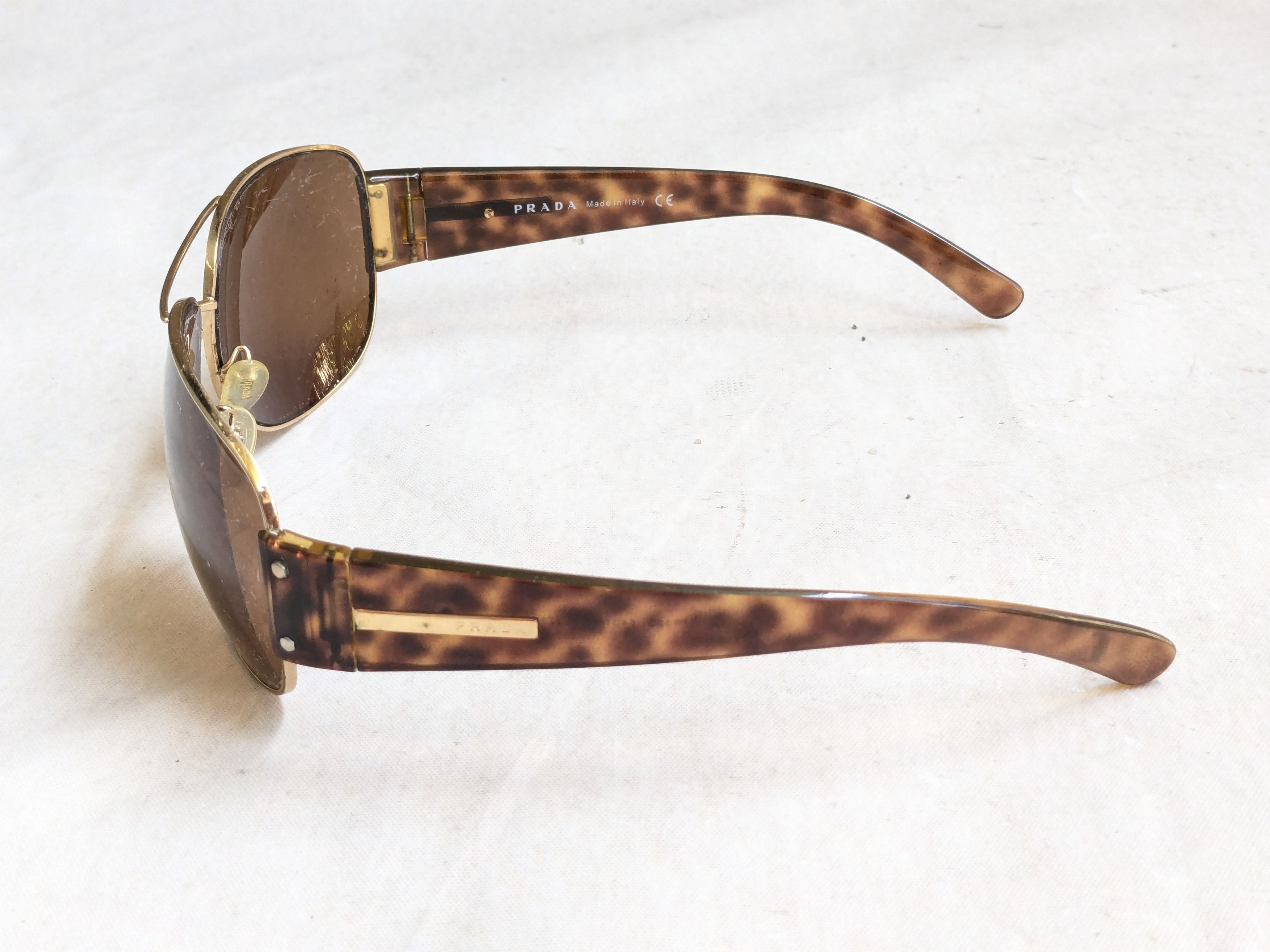 Prada Prada Sunglasses SPR52G Brown Tortoiseshell Havana Size ONE SIZE - 5 Thumbnail