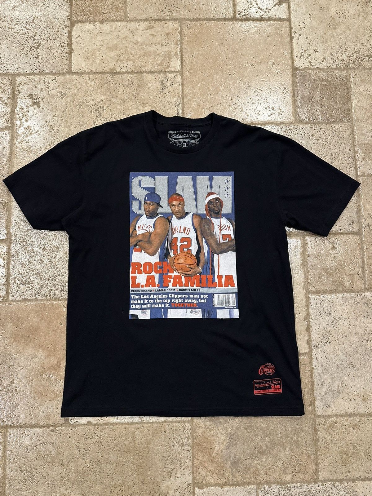 Mitchell & Ness Mitchell & Ness LA Clippers SLAM Black Tee Size US XL / EU 56 / 4 - 1 Thumbnail
