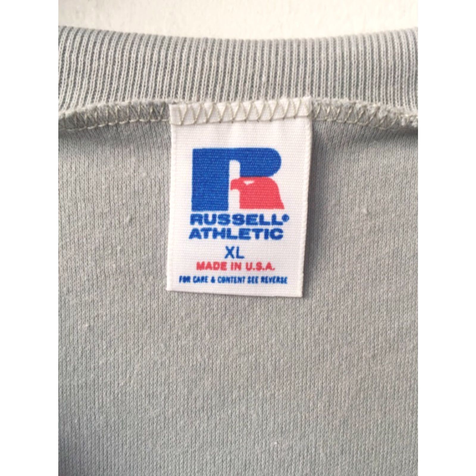 Russell Athletic VINTAGE Russell Athletic T-Shirt Mens XL V-Neck 90s Deadstock NWOT Gray Size US XL / EU 56 / 4 - 3 Thumbnail