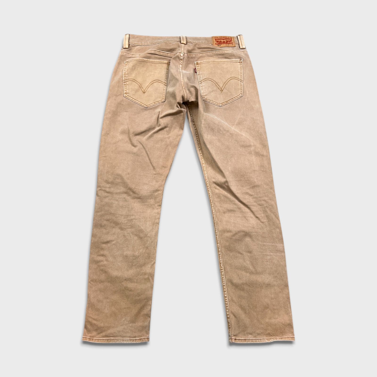 Levi's × Vintage Levi's 511 Jeans 33x32 Slim Fit American Faded Denim Pants Size US 33 - 6 Thumbnail