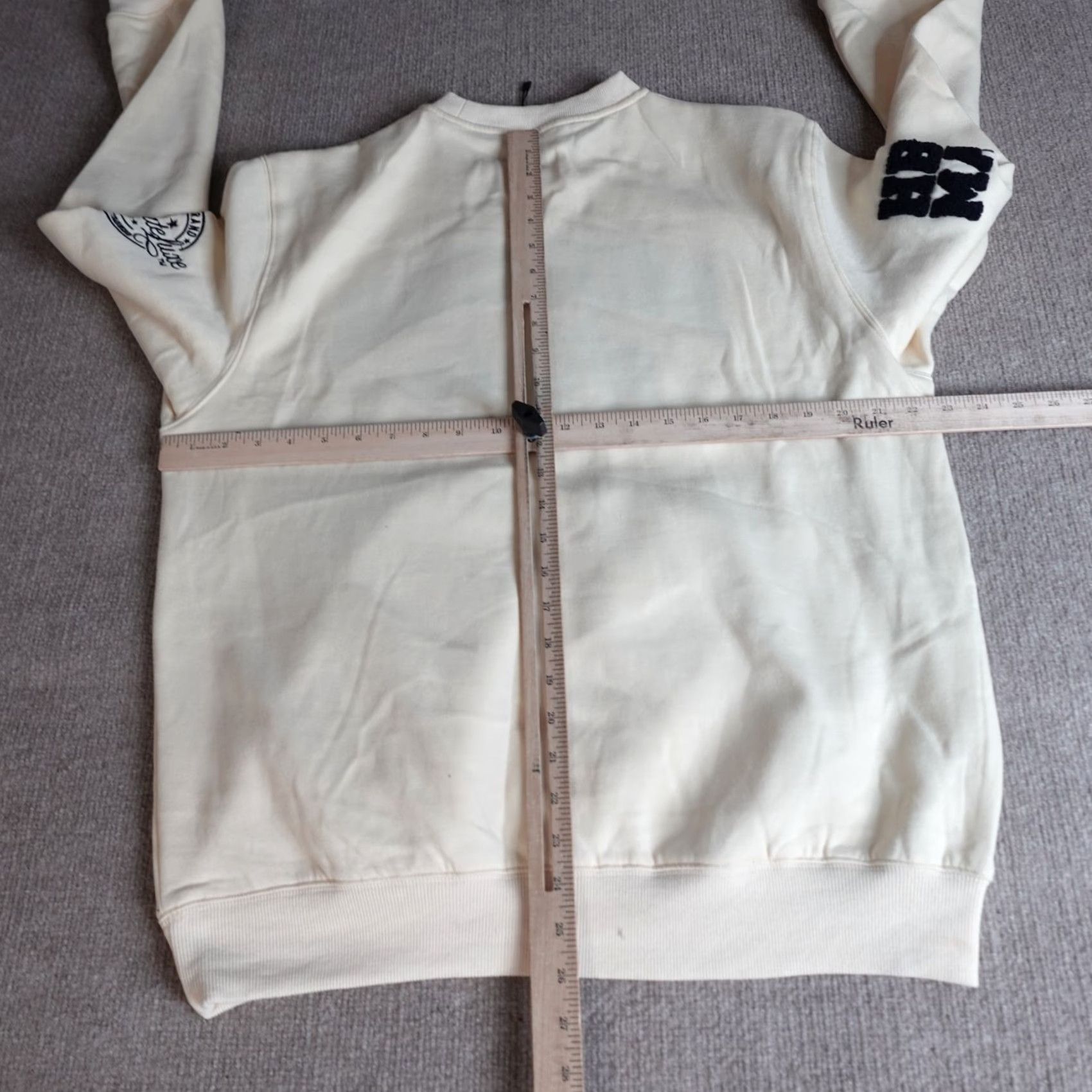 Vintage VINTAGE Collegiate Lux Morgan State Sweatshirt Crew Neck Long Sleeve Beige M Men Pullover Jersey Cotton Blend USA University 90s Mens Size US M / EU 48-50 / 2 - 7 Thumbnail