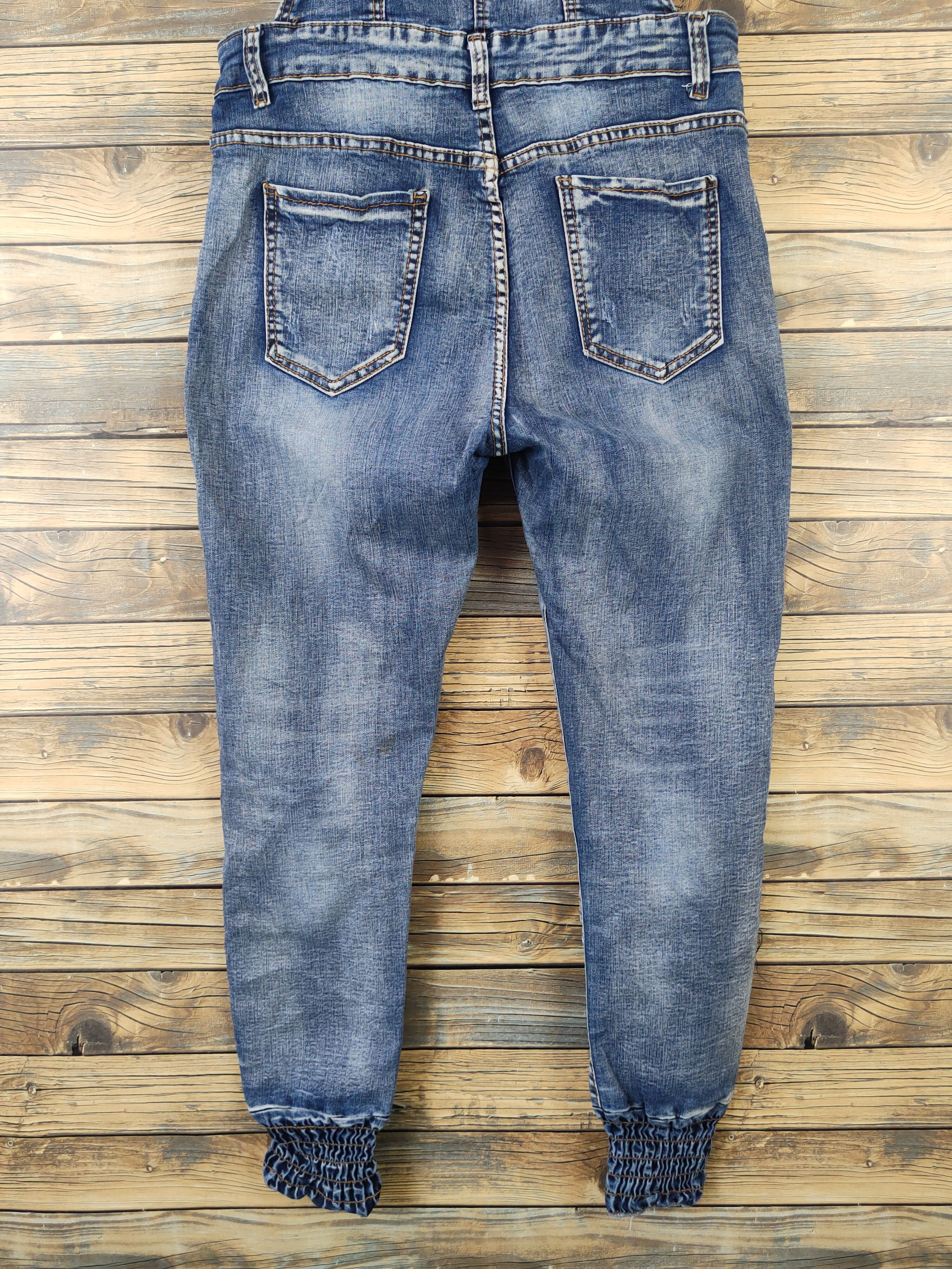 Japanese Brand × Vintage Kurt Cobain design 💥Japanese Brand Blue Denim Jumpsuits Size 32" / US 10 / IT 46 - 13 Thumbnail