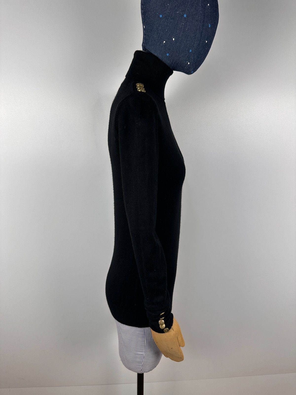 Other Holland Cooper Roll Neck Brown Black Pullover Jumper Sweater Size XS / US 0-2 / IT 36-38 - 8 Thumbnail