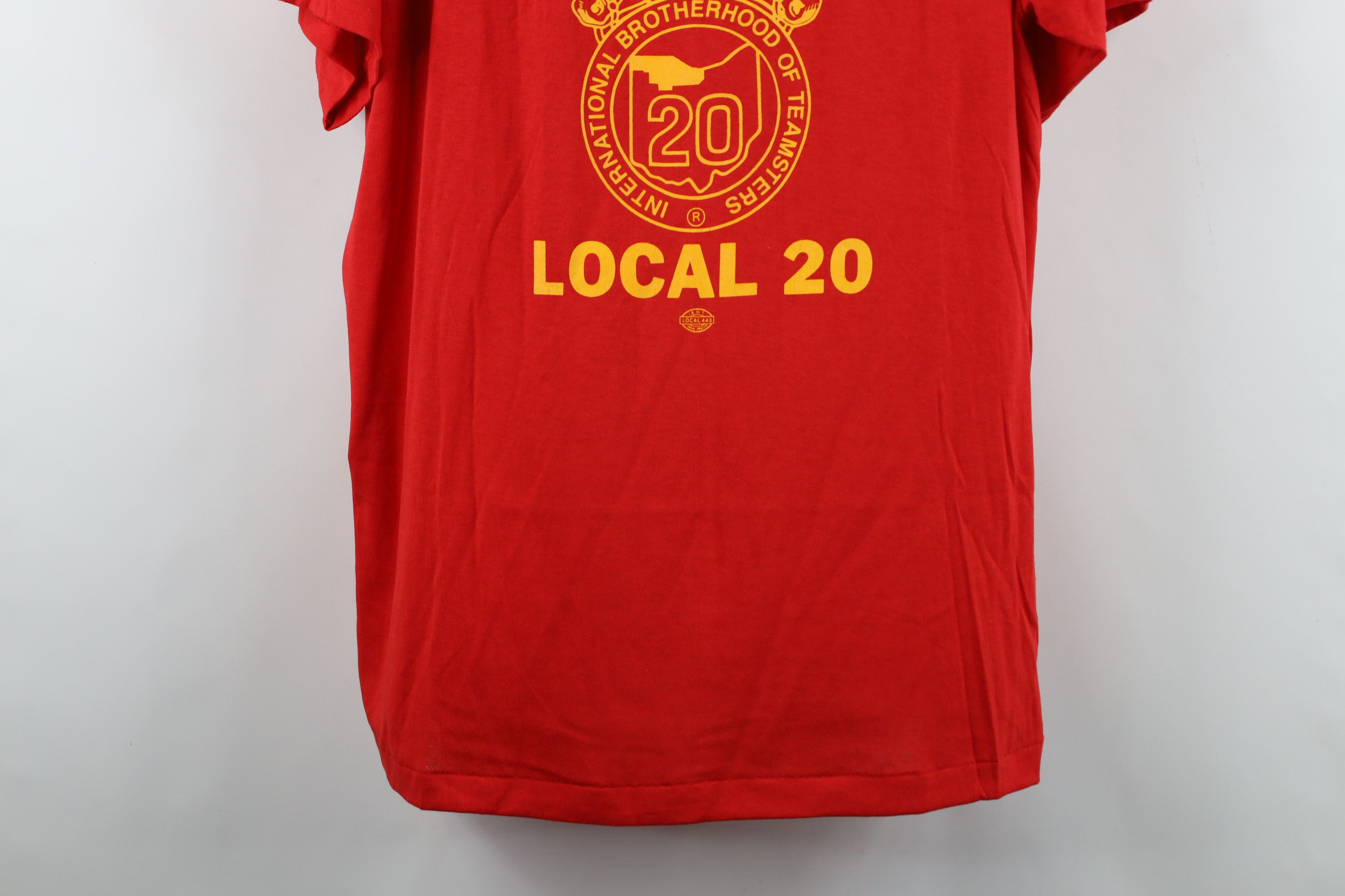 Vintage Vintage 70s Union Local 20 Short Sleeve T-Shirt USA Size US XXL / EU 58 / 5 - 3 Thumbnail