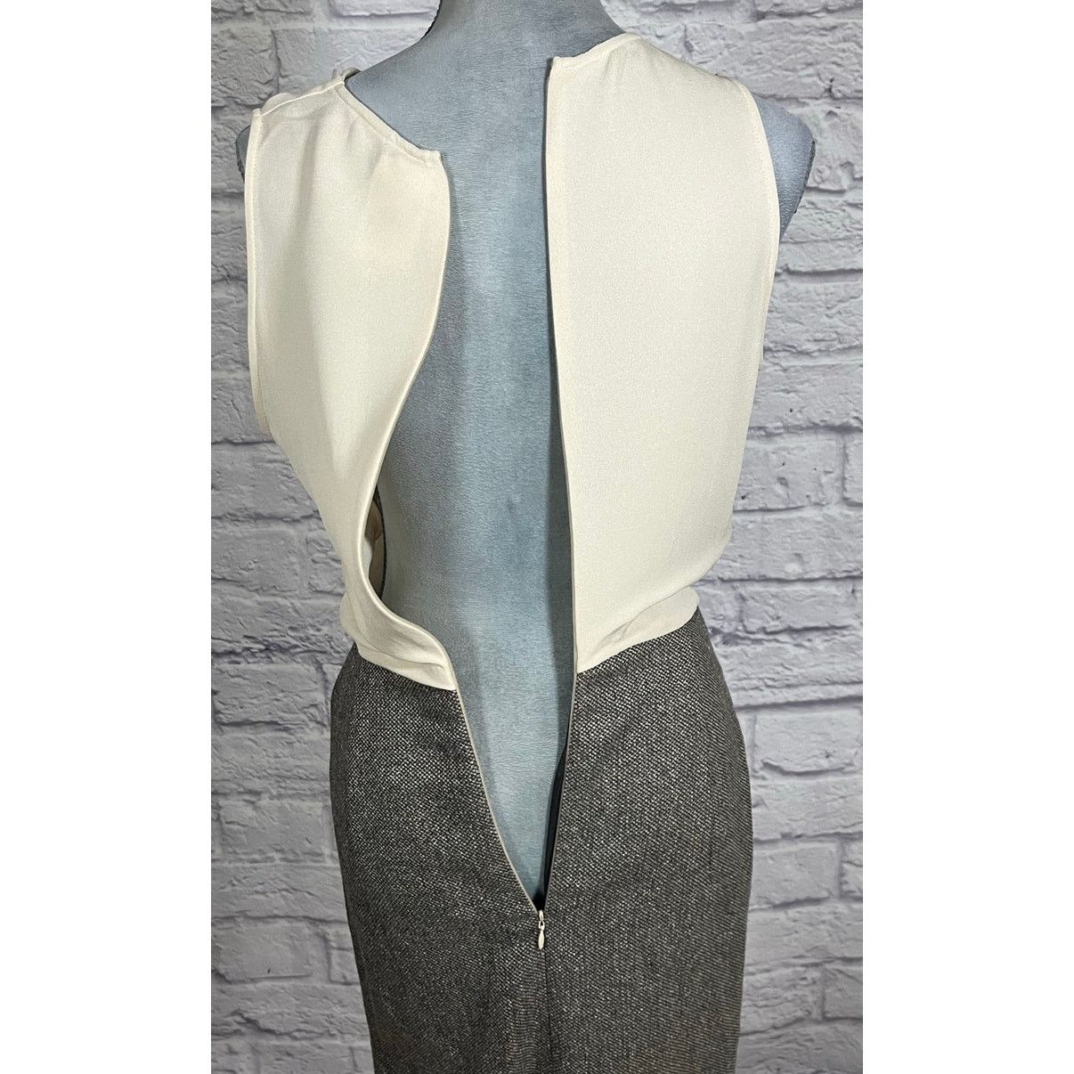 Escada Stunning Escada Draped Neck Silk/Wool/Angora Tweed Dress Size XS / US 0-2 / IT 36-38 - 6 Thumbnail