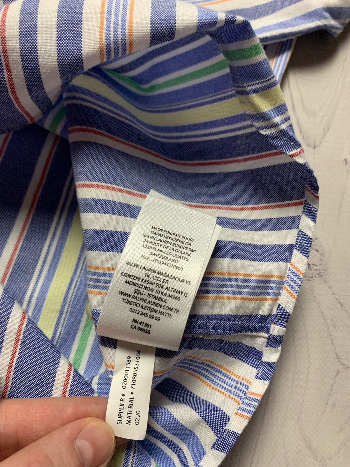Polo Ralph Lauren × Vintage Polo Ralph Lauren Striped Shirt Size XXL Size US XXL / EU 58 / 5 - 6 Thumbnail