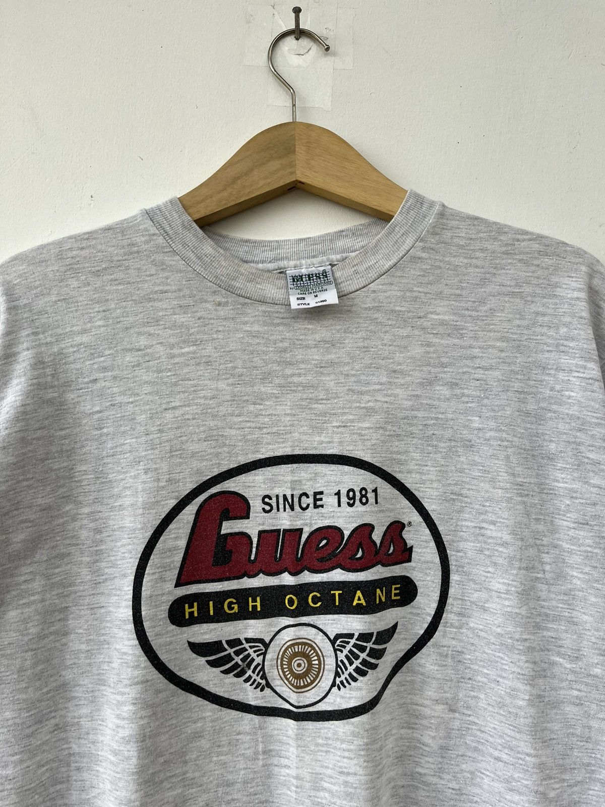 Georges Marciano × Guess × Vintage VINTAGE GUESS ‘HIGH OCTANE’ TEE Size US M / EU 48-50 / 2 - 2 Thumbnail