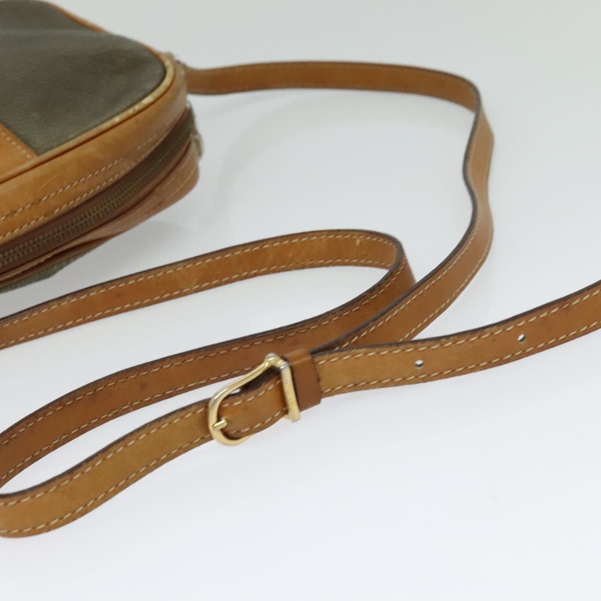Celine CELINE Shoulder Bag Leather Khaki Gold Size ONE SIZE - 7 Thumbnail