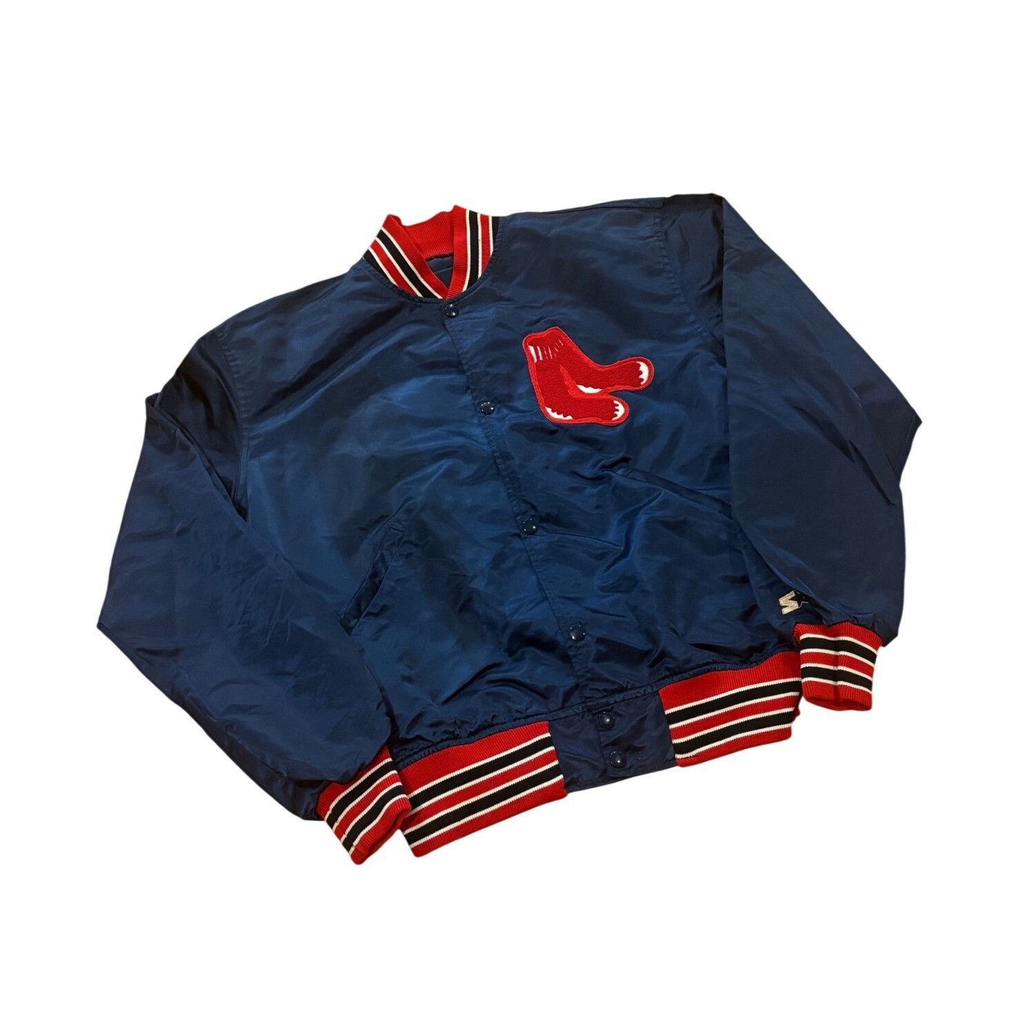 Starter Vintage Starter Boston Red Sox MLB Nylon Satin Blue Jacket M Size US XL / EU 56 / 4 - 3 Thumbnail