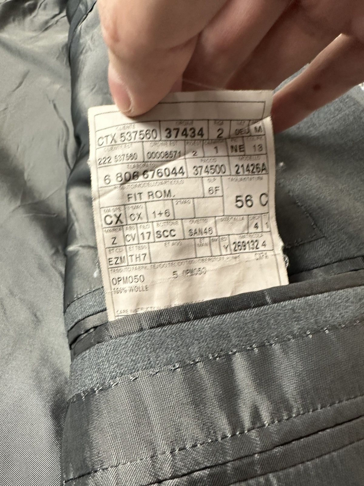 Ermenegildo Zegna Men's Ermenegildo Zegna Su Misura Blazer Size 46R - 7 Thumbnail