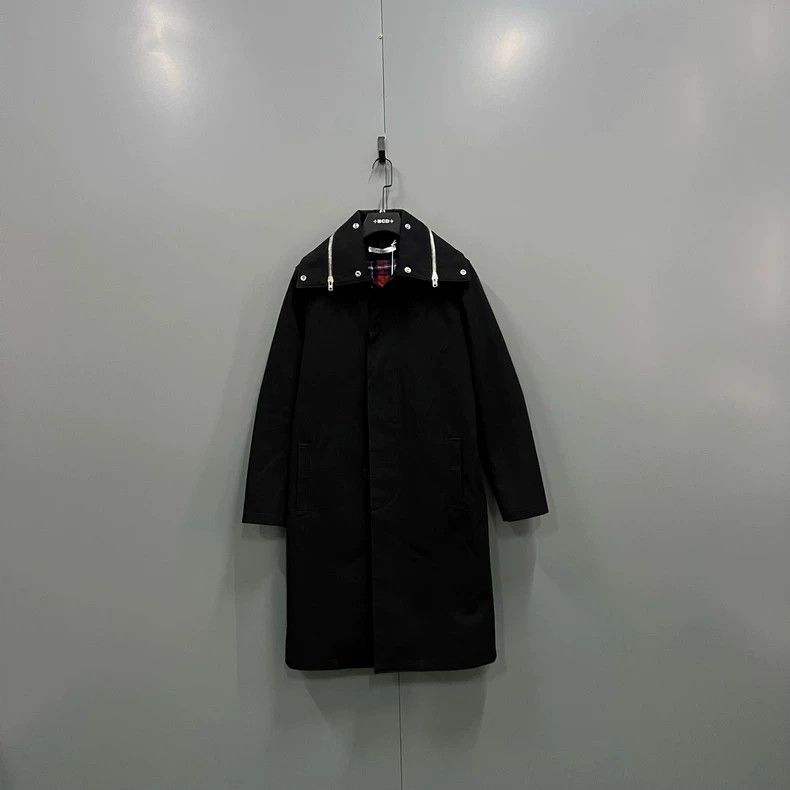 Givenchy Givenchy Black Collar Zip Long Coat, Size 46 / 38 Size US L / EU 52-54 / 3 - 1 Thumbnail