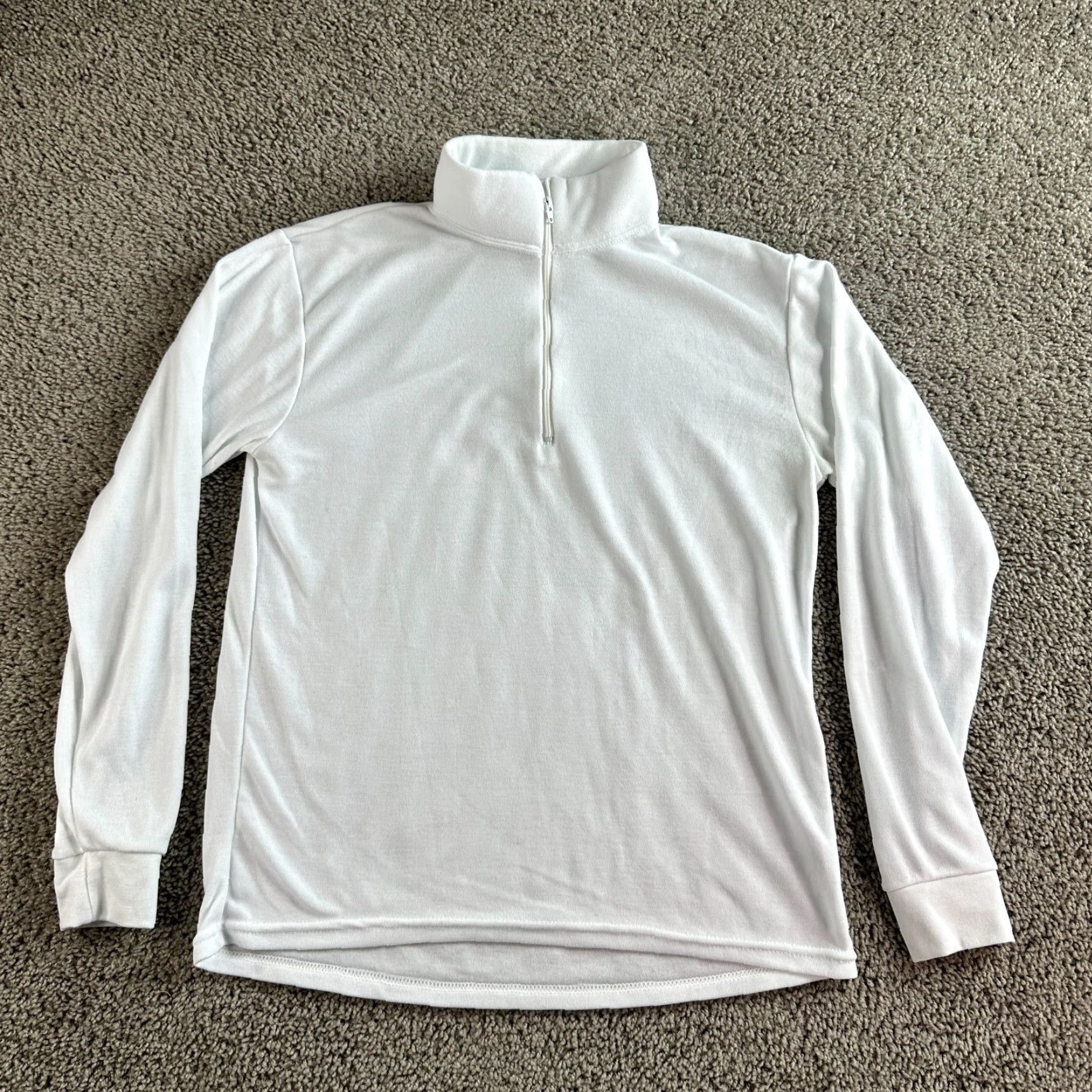 Vintage VINTAGE Polar Max 1/4 Zip Pullover Womens M White Lightweight Sweater Size M / US 6-8 / IT 42-44 - 2 Thumbnail