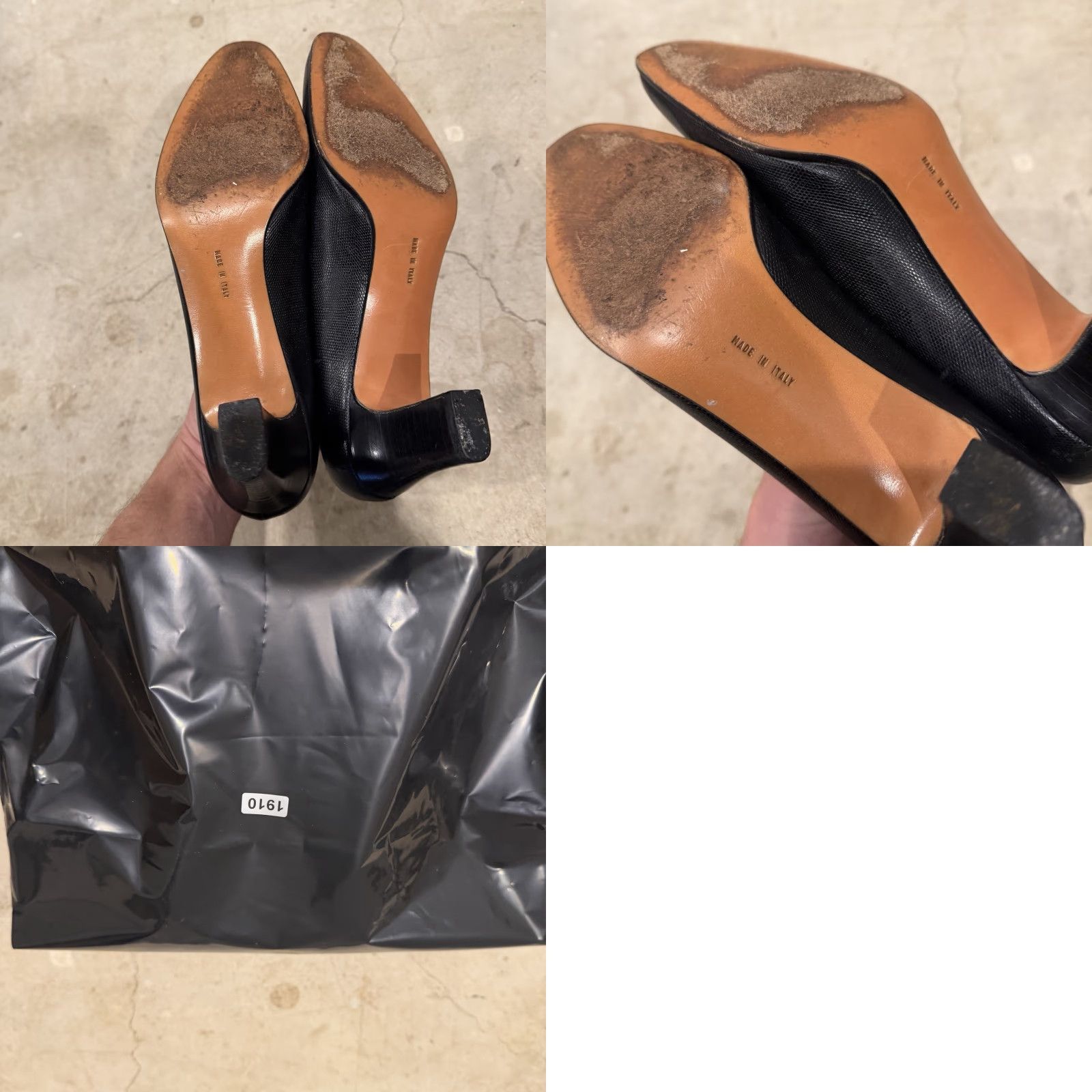Salvatore Ferragamo VINTAGE Salvatore Ferragamo Womens Black Pumps Heels - Size 9 AAA Leather Round Toe Med Heel Womens Size US 9 / IT 39 - 8 Thumbnail