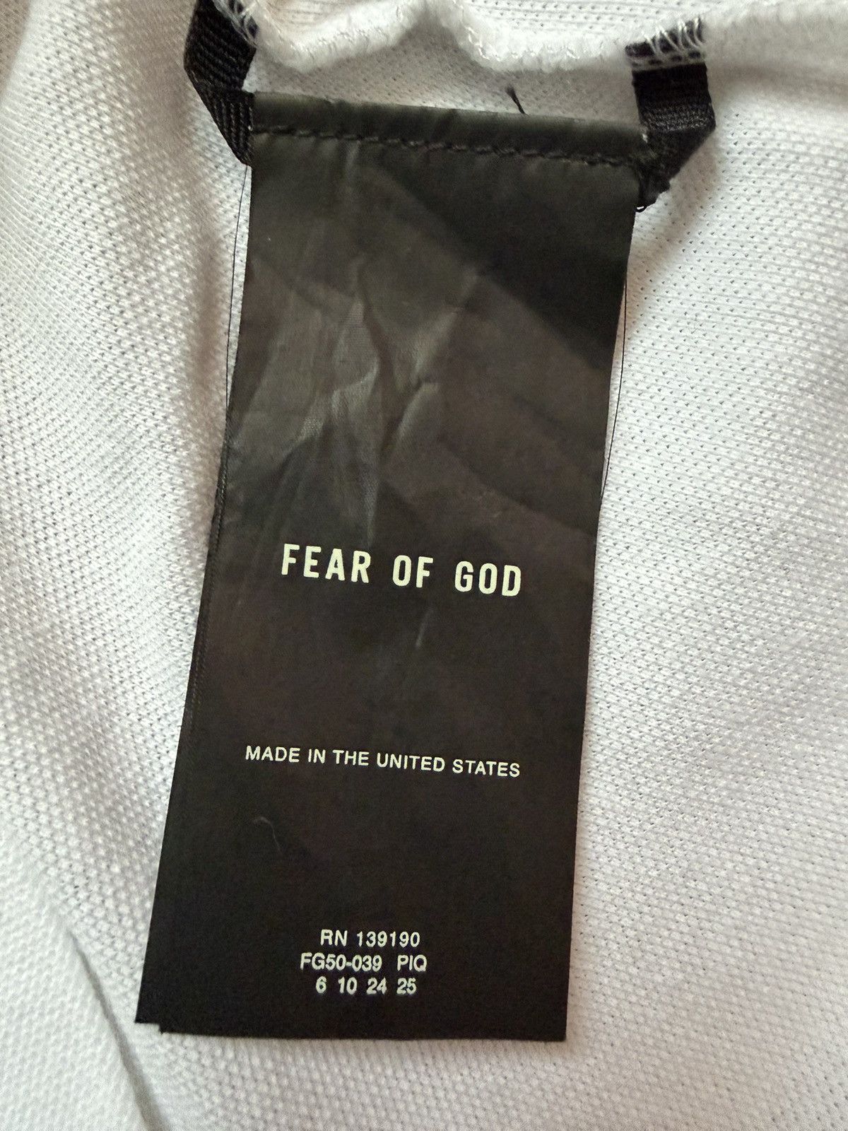 Fear of God Pique Pocket t-shirt Size US M / EU 48-50 / 2 - 9 Thumbnail