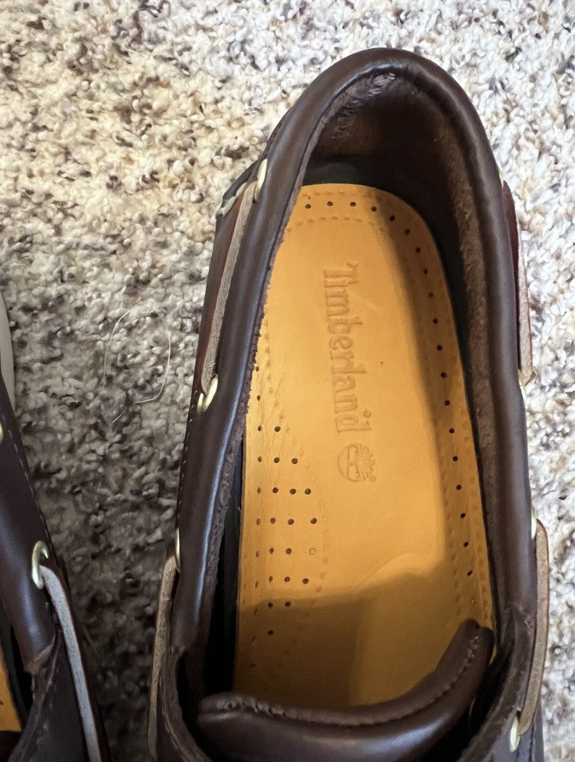 Timberland Mens NewTimberland Lug Sole Boat Shoe 3-Eyelet Brown Size 9 Size US 9 / EU 42 - 2 Thumbnail