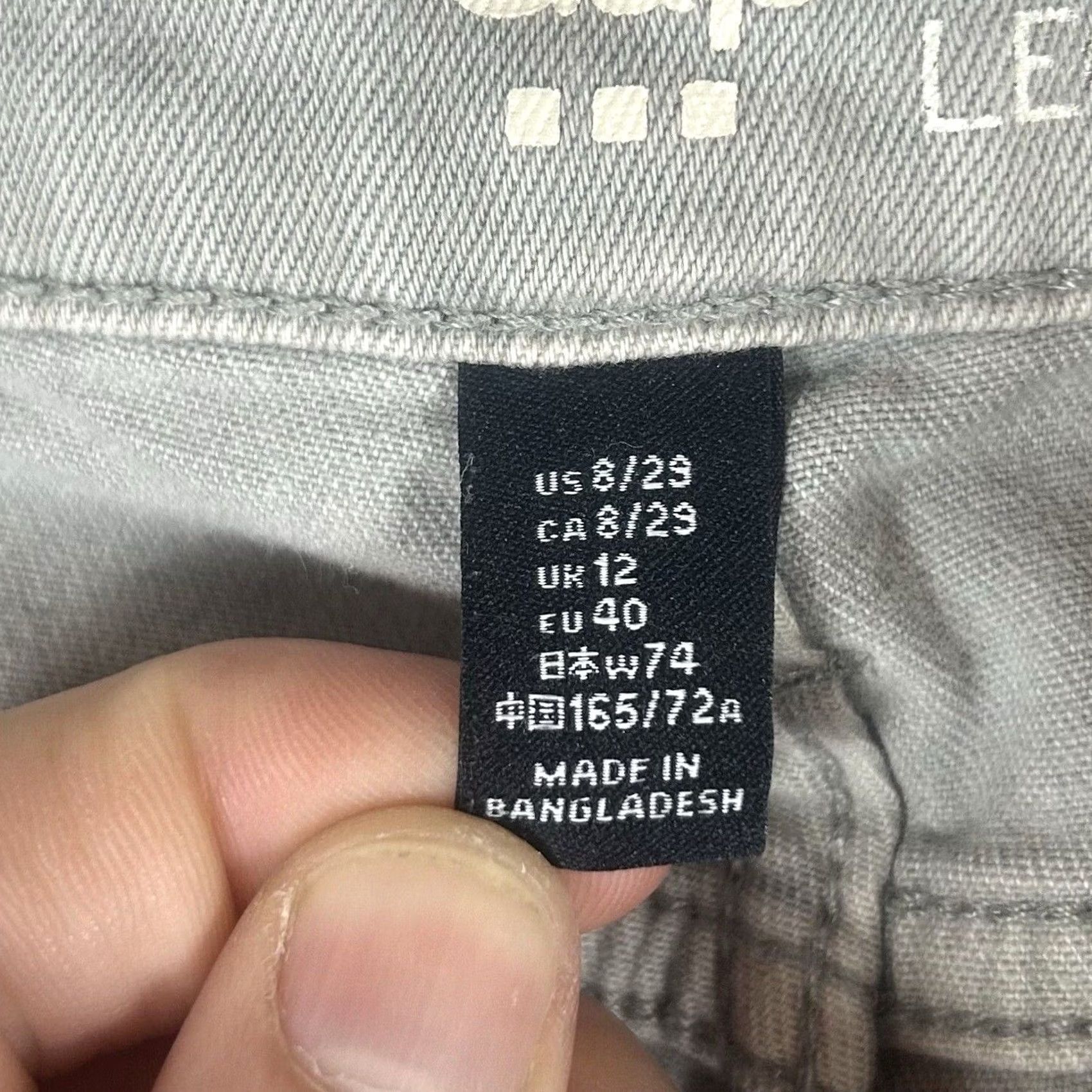 Gap Gap Gray Denim Jeans Skinny Stretch Legging 8 Womens Modern Slim 5-Pocket Vintage No Size 30" / US 8 / IT 44 - 5 Thumbnail