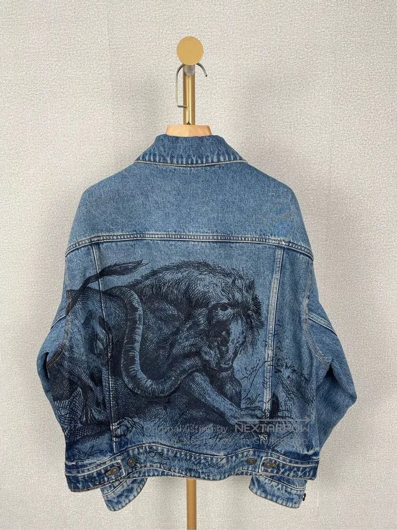 Dior Dior Embroidered Blue Denim Jacket. Size US S / EU 44-46 / 1 - 2 Thumbnail