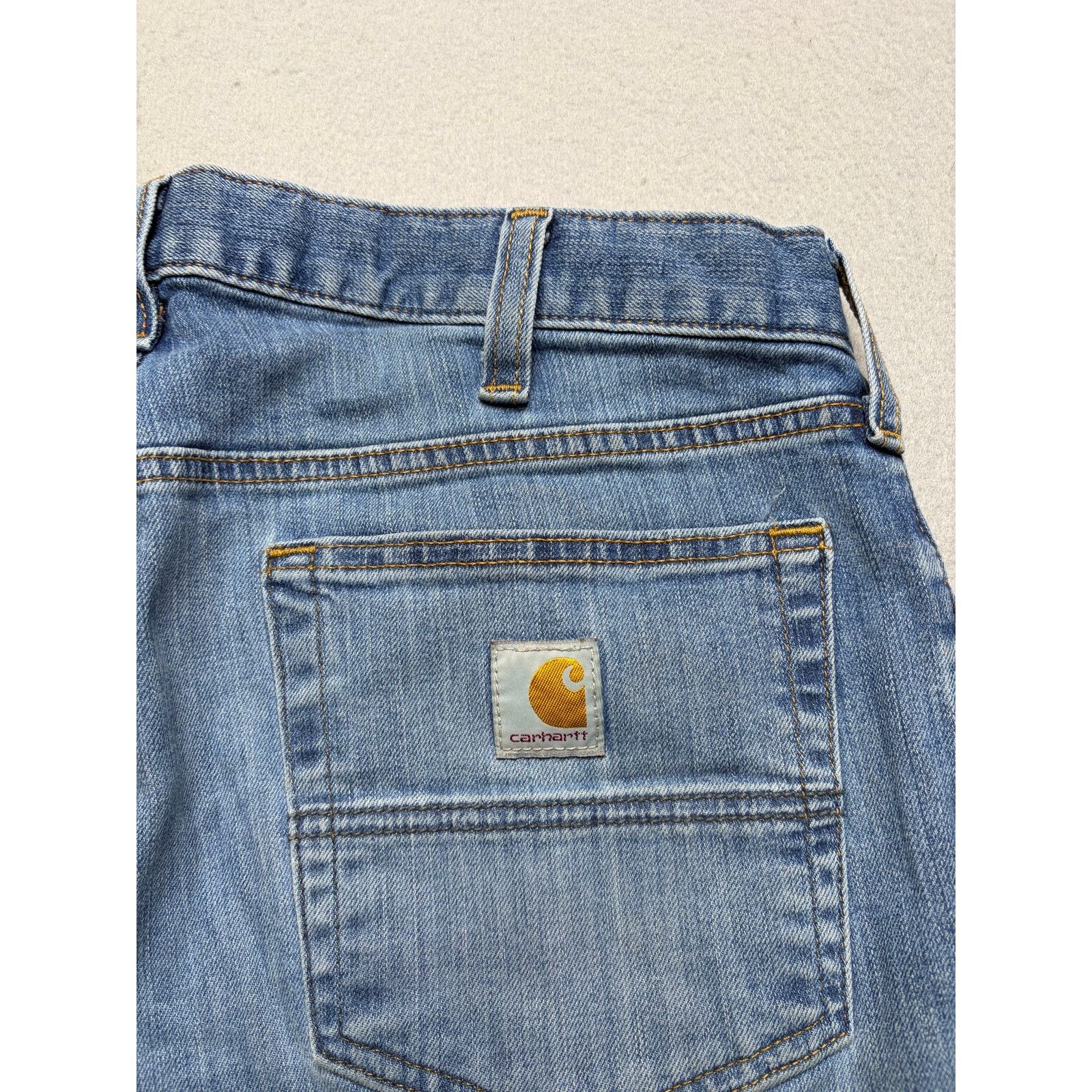 Carhartt Carhartt Relaxed Fit Jeans Men’s 32x32 Light Wash Straight Size US 32 / EU 48 - 10 Thumbnail