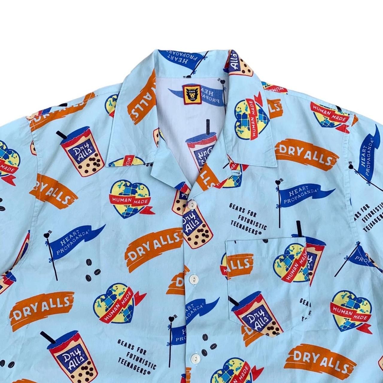 Human Made × Japanese Brand Human Made Dry Alls Print Loop Collar Shirt Size US XL / EU 56 / 4 - 3 Thumbnail