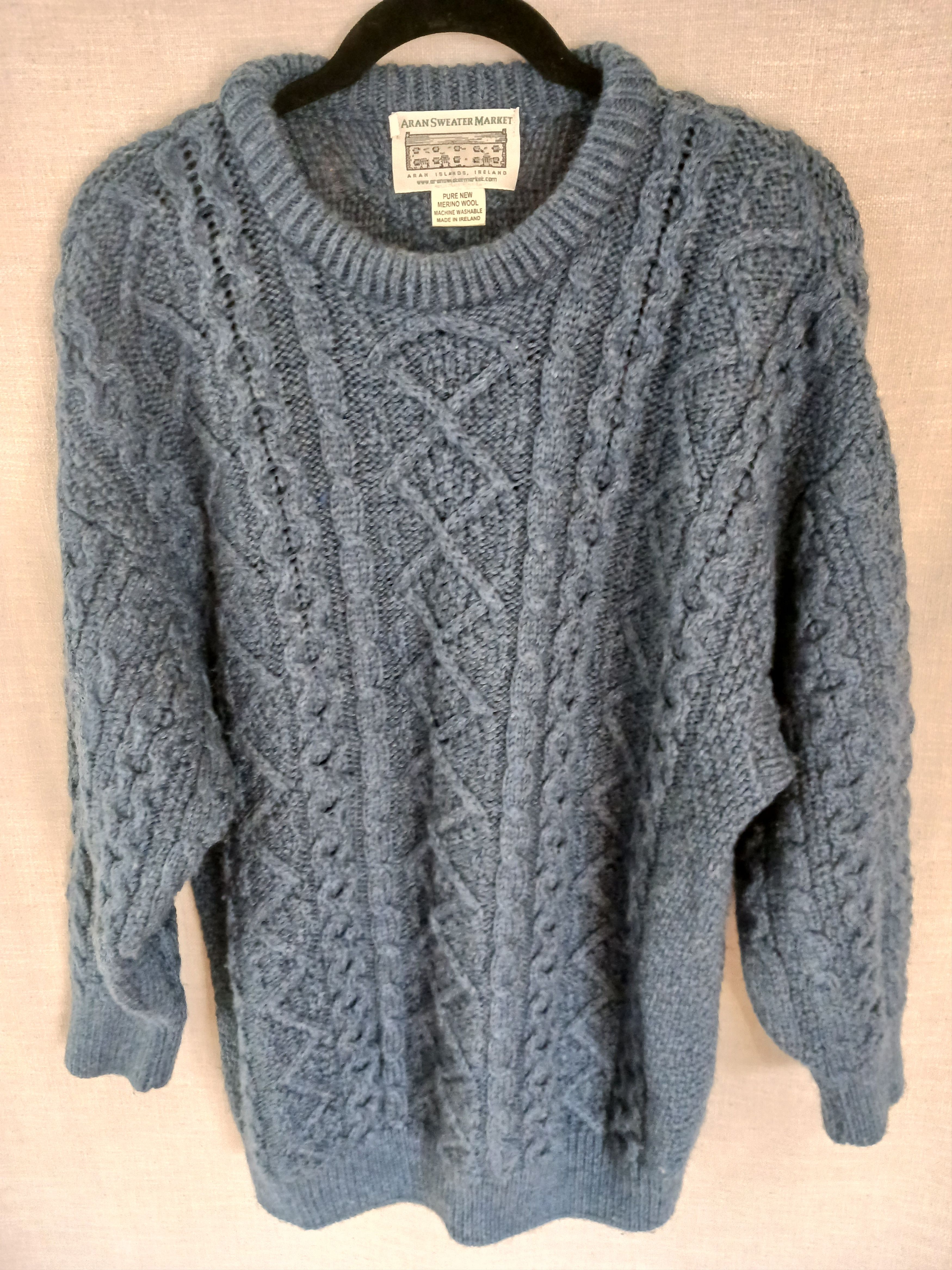 Aran Isles Knitwear Aran !00% Merino Wool Cable Knit Crewneck Pullover Sweater Size US M / EU 48-50 / 2 - 1 Thumbnail