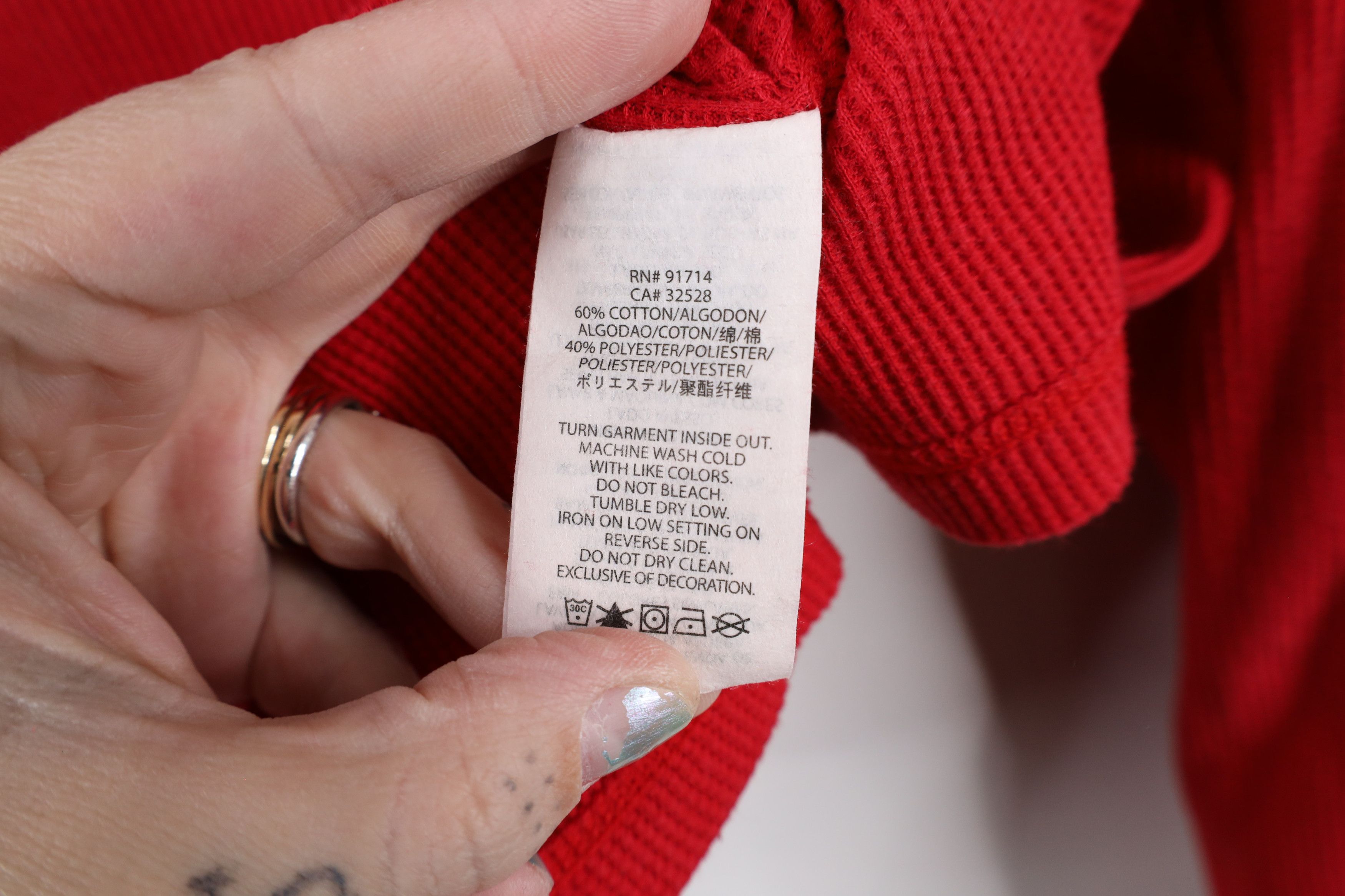 Armani Exchange × Vintage Armani Exchange Thermal Waffle Knit Long Sleeve T-Shirt Size US XS / EU 42 / 0 - 8 Thumbnail