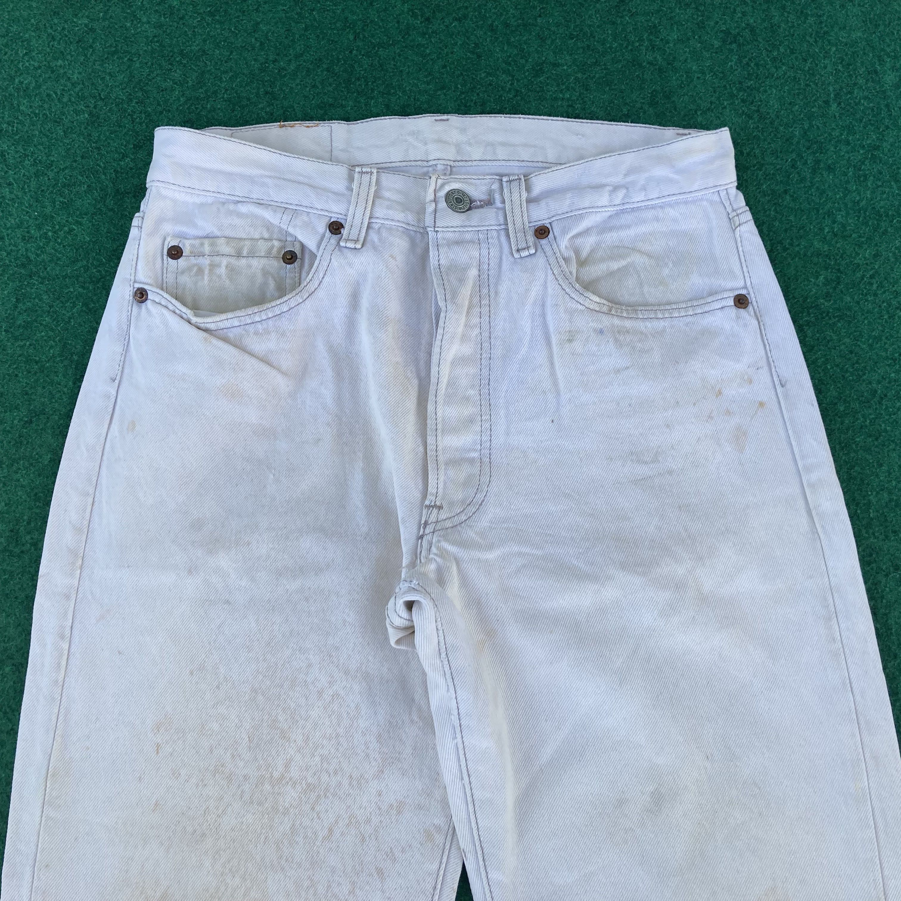 Levi's × Vintage Vtg Levis 501 Sz 29 Stains Paint Faded Punk Grunge Jeans Size US 29 - 3 Thumbnail