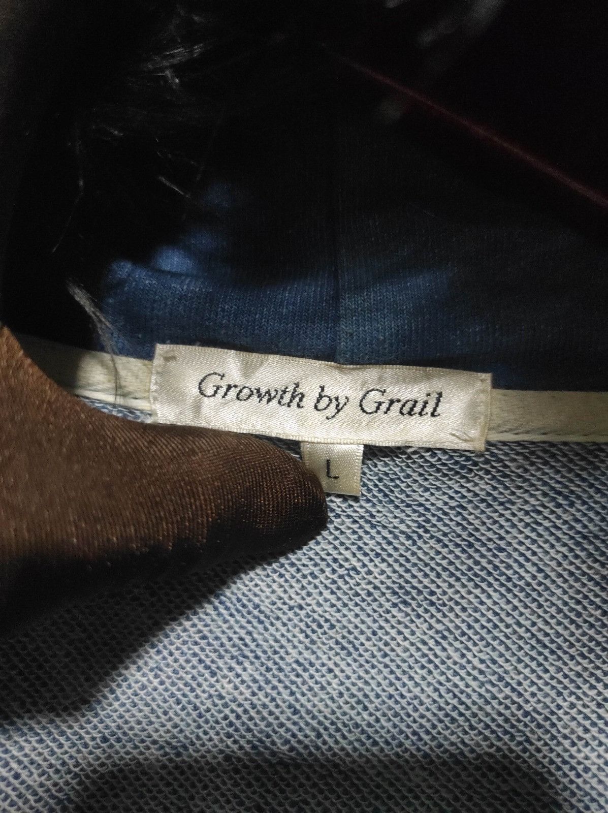 Japanese Brand Growth by Grail denim zip fur hoodie ifsix LGB style Size US L / EU 52-54 / 3 - 8 Thumbnail