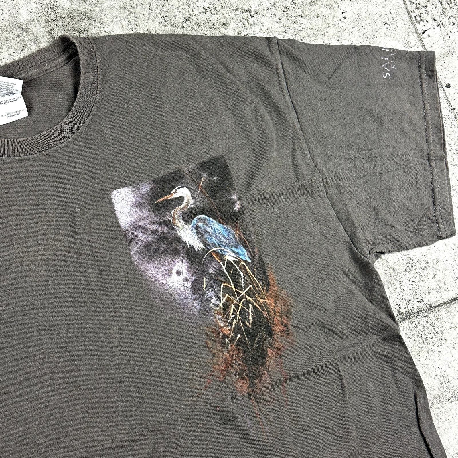 Gildan Blue Heron Bird Shirt Salt Fork State Park Ohio Size XL Size US XL / EU 56 / 4 - 5 Thumbnail