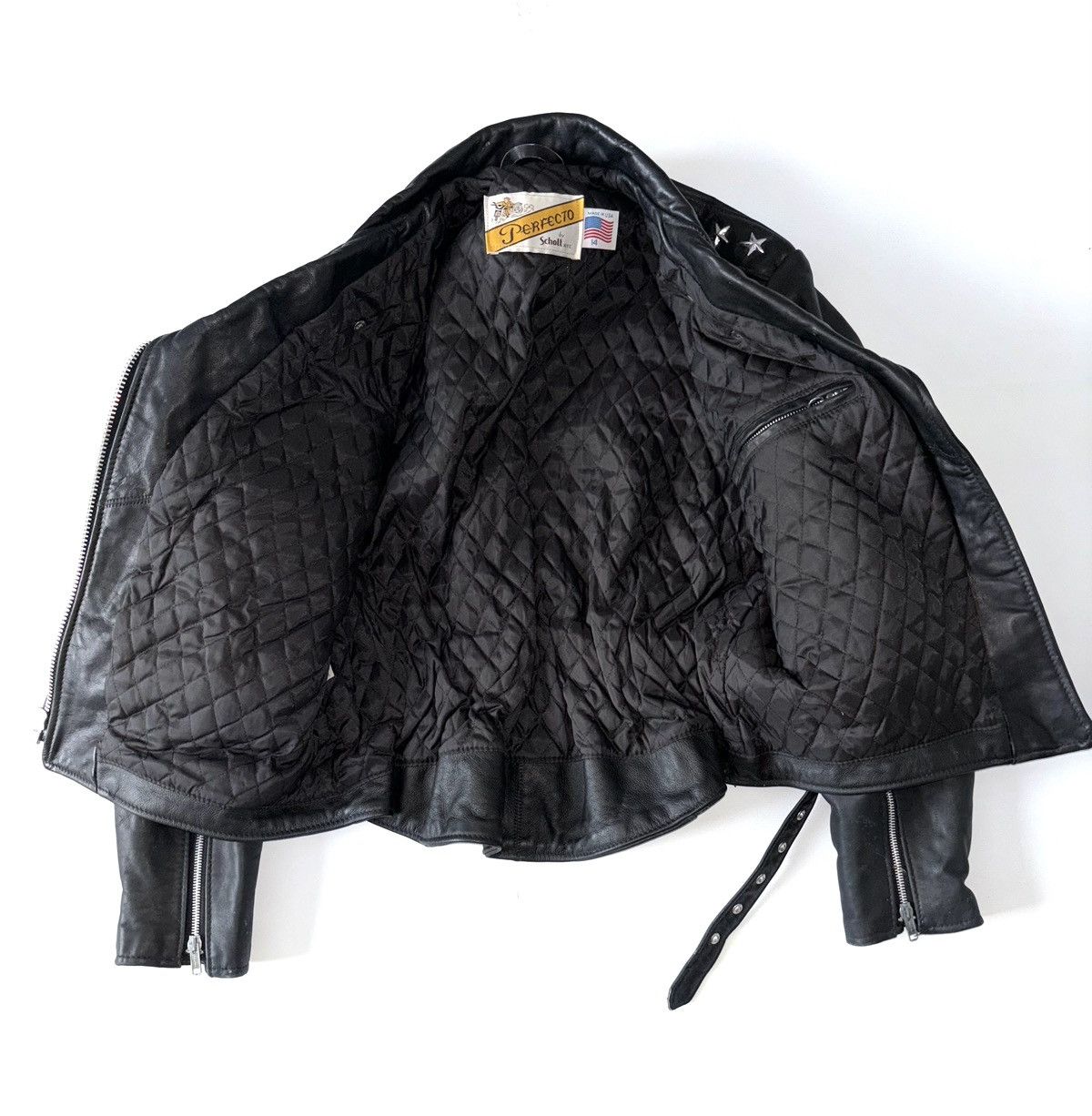 Schott Vintage Schott Perfecto Biker leather jacket Size XL / US 12-14 / IT 48-50 - 3 Thumbnail